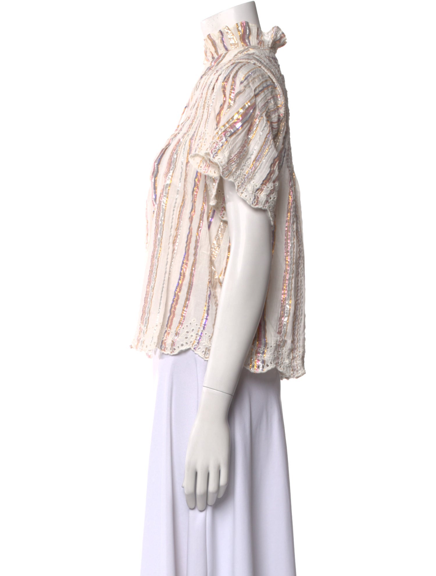 Sea New York Striped V-Neck Top