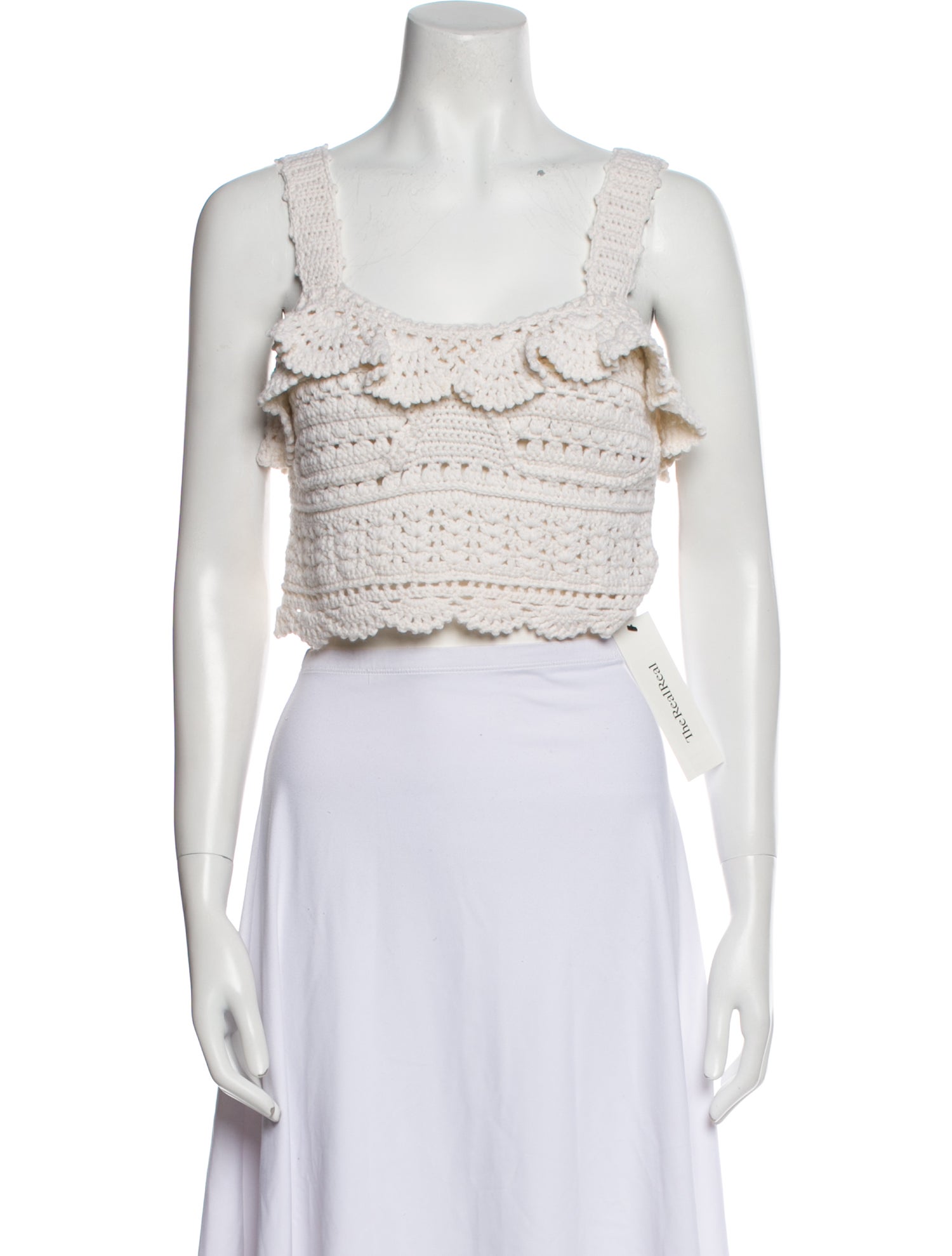 Sea New York Wool Square Neckline Crop Top
