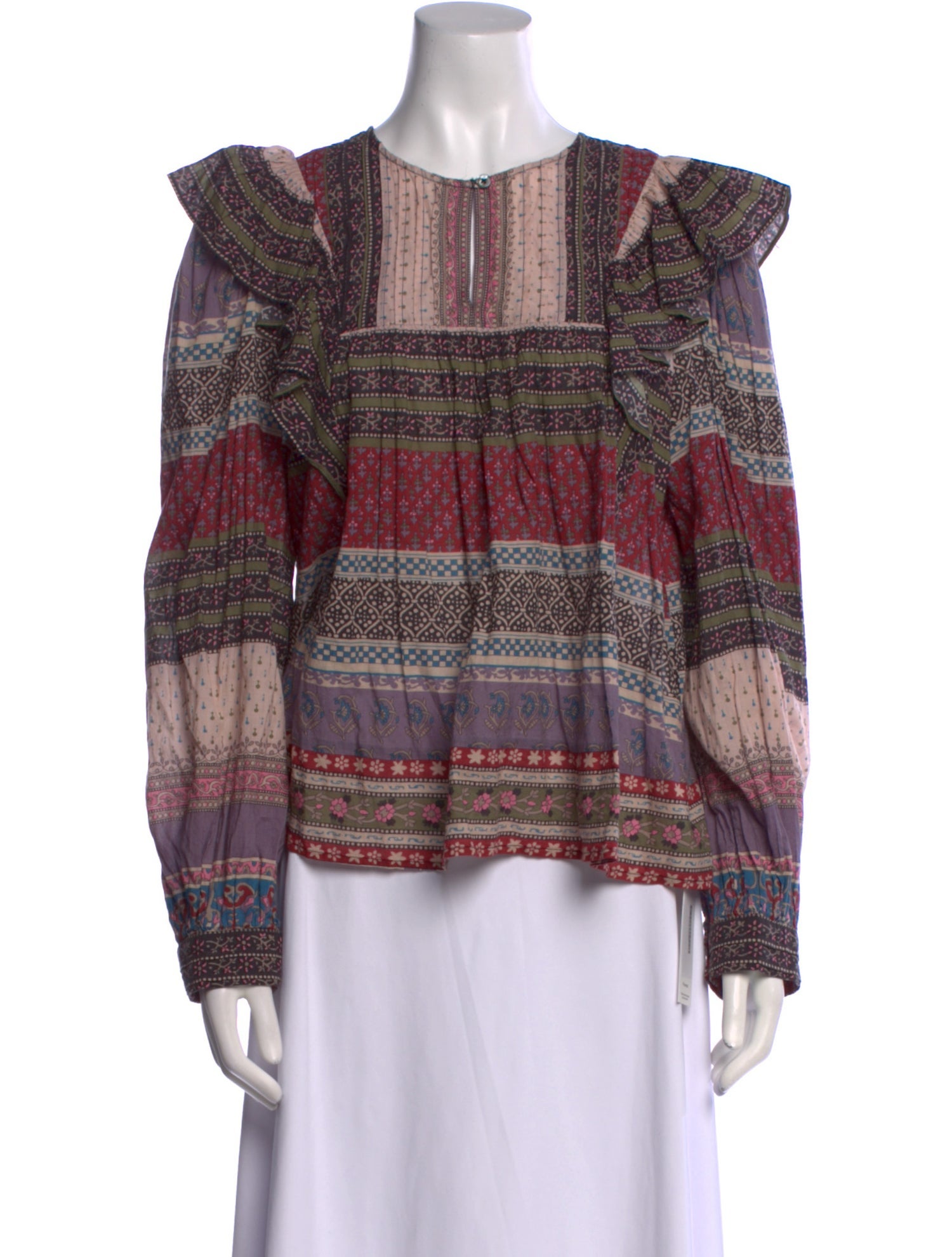 Sea New York Printed Crew Neck Blouse