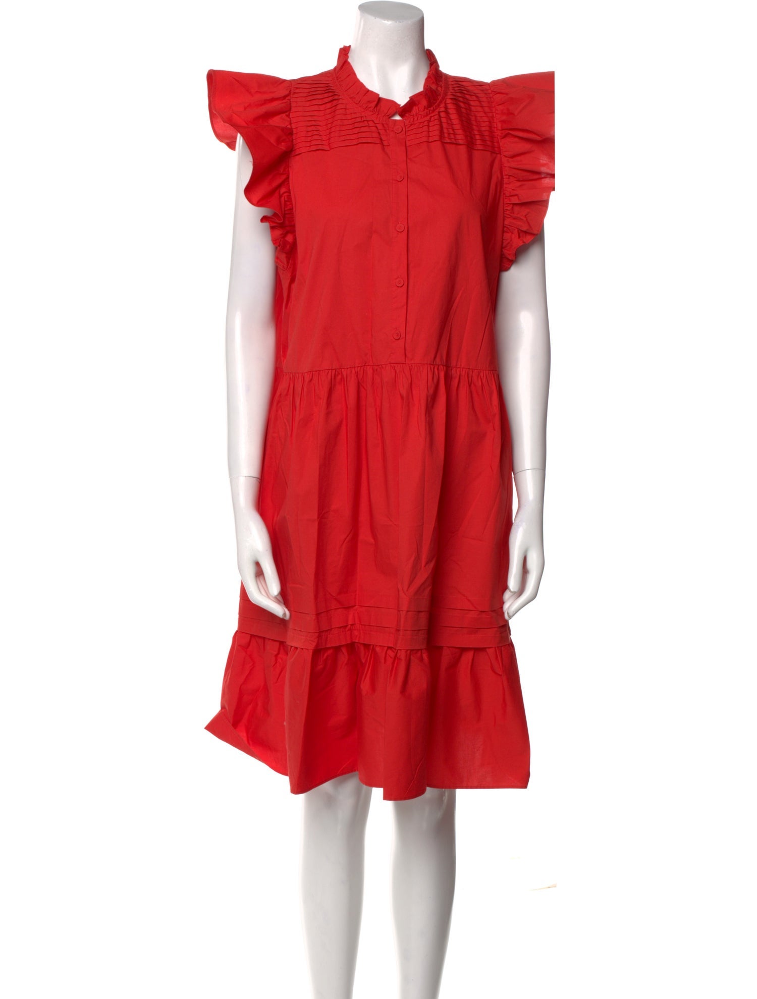 Sea New York Mock Neck Knee-Length Dress