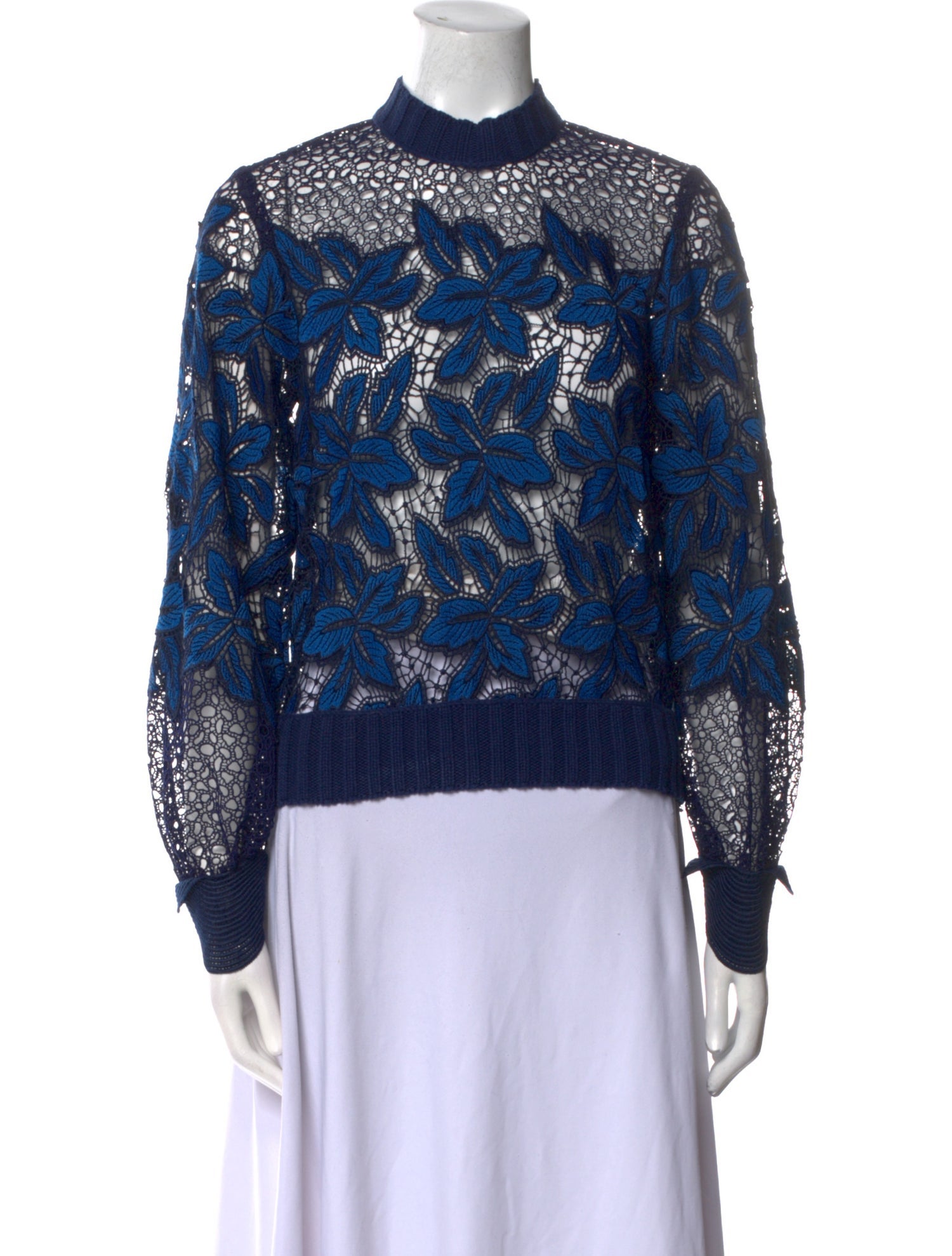 Sea New York Printed Mock Neck Sweatshirt