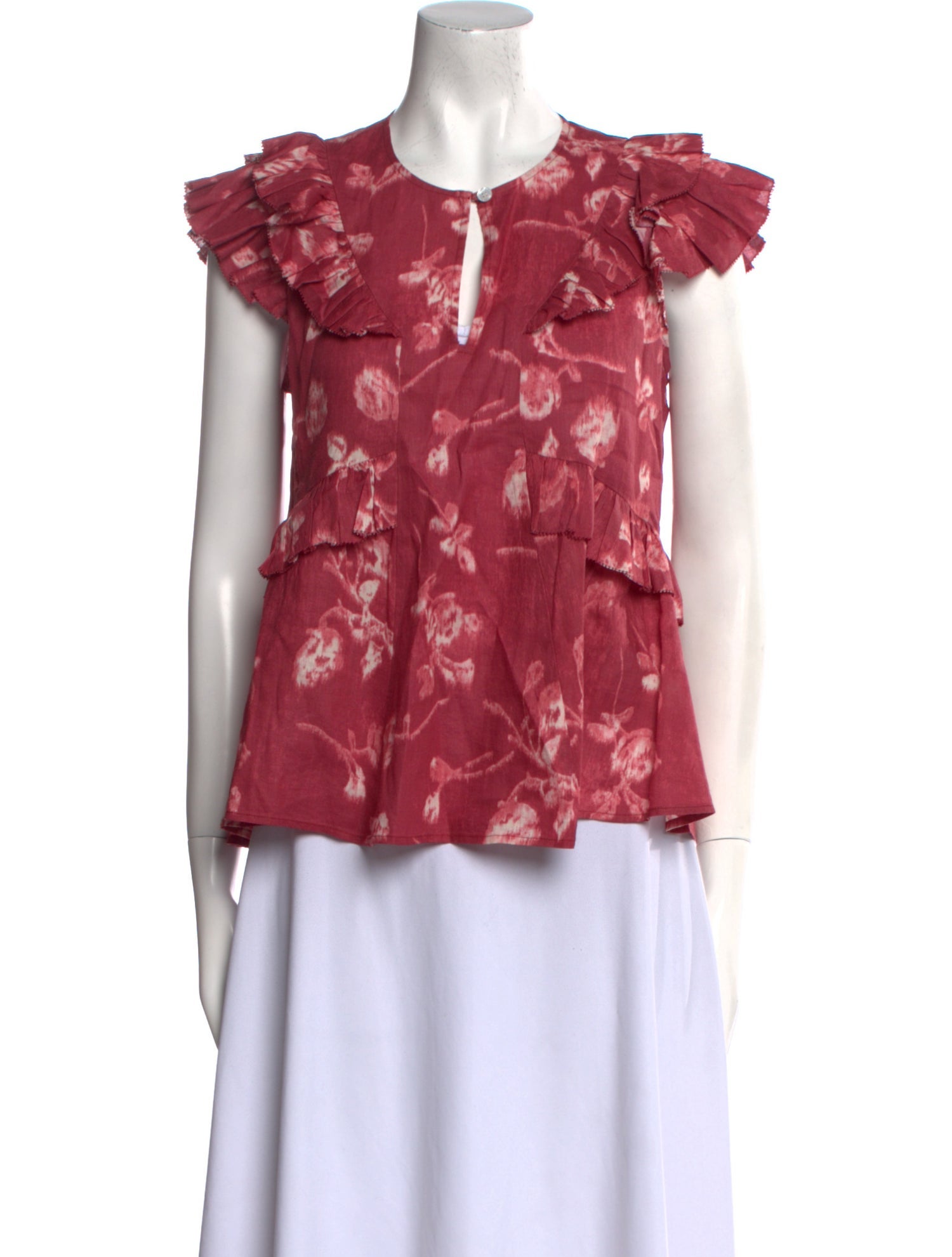 Sea New York Floral Print Crew Neck Blouse