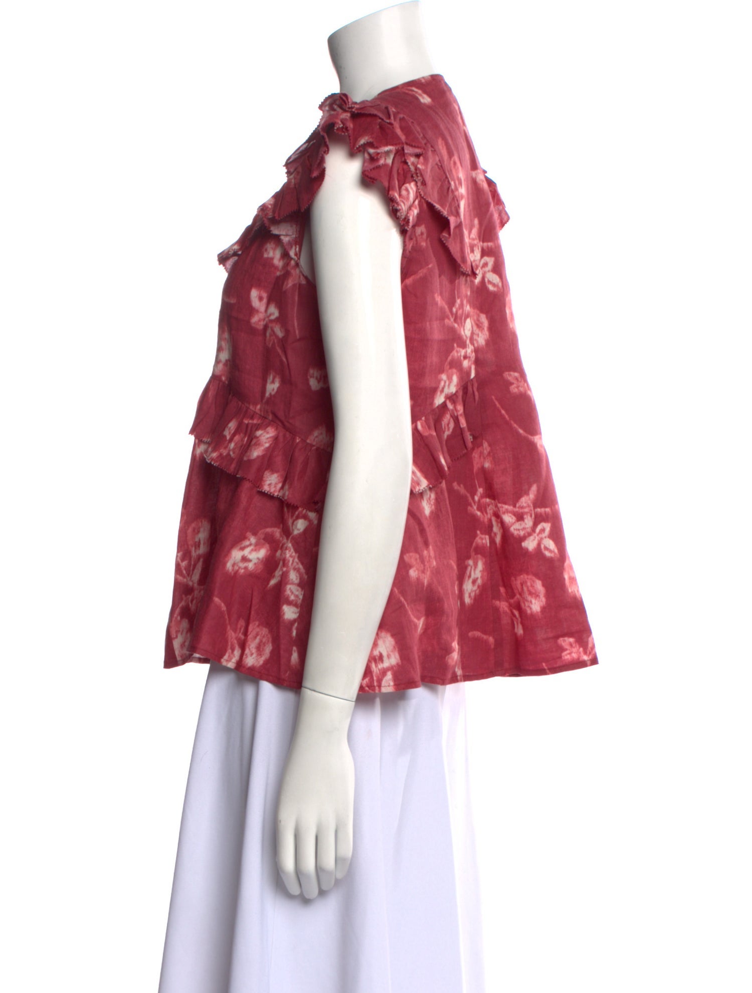 Sea New York Floral Print Crew Neck Blouse