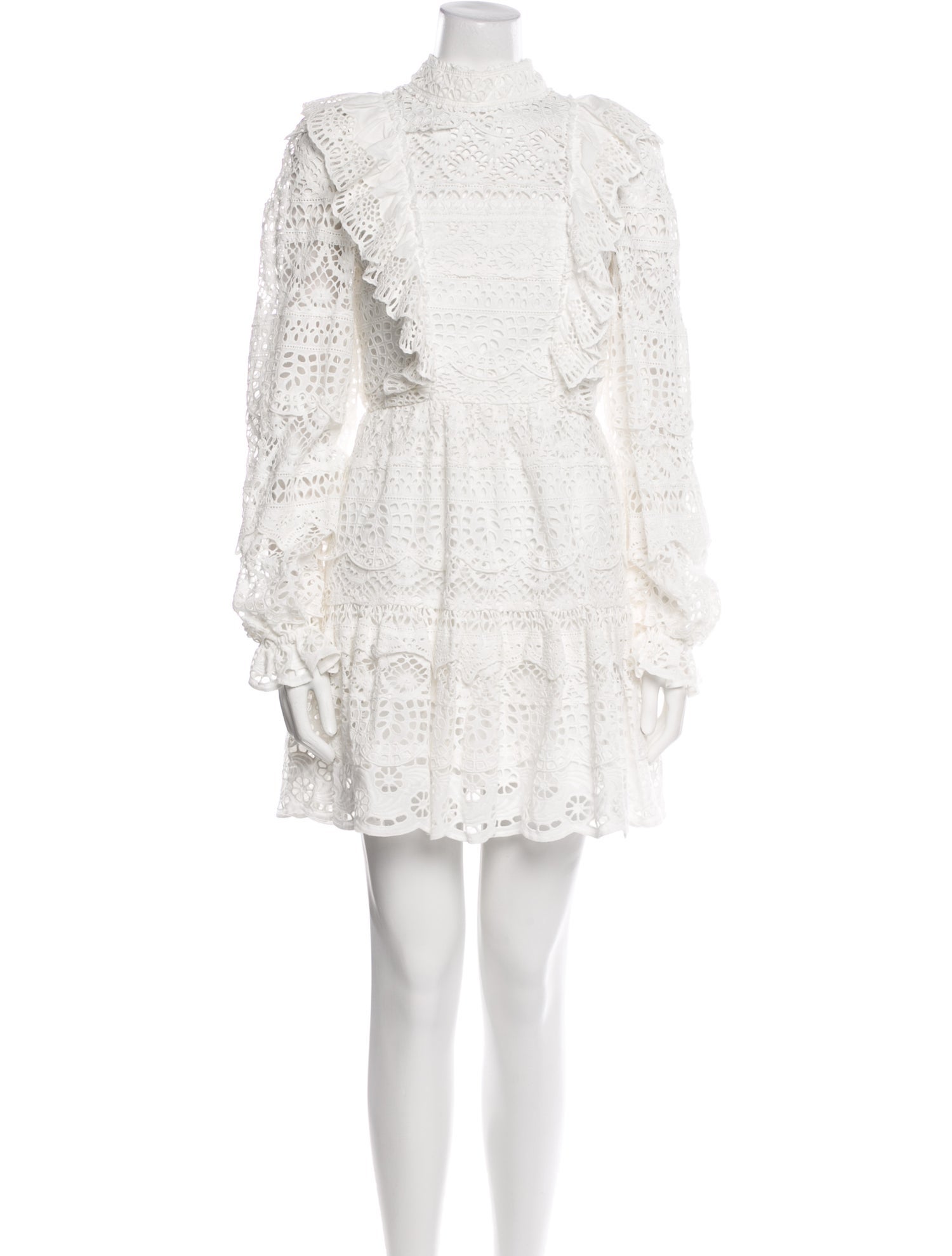 Sea New York Lace Pattern Mini Dress