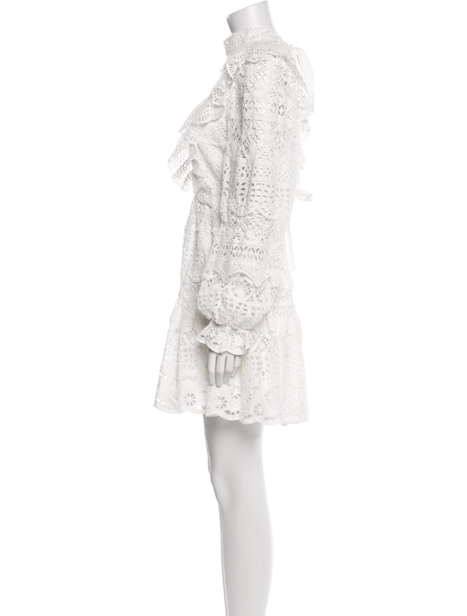 Sea New York Lace Pattern Mini Dress