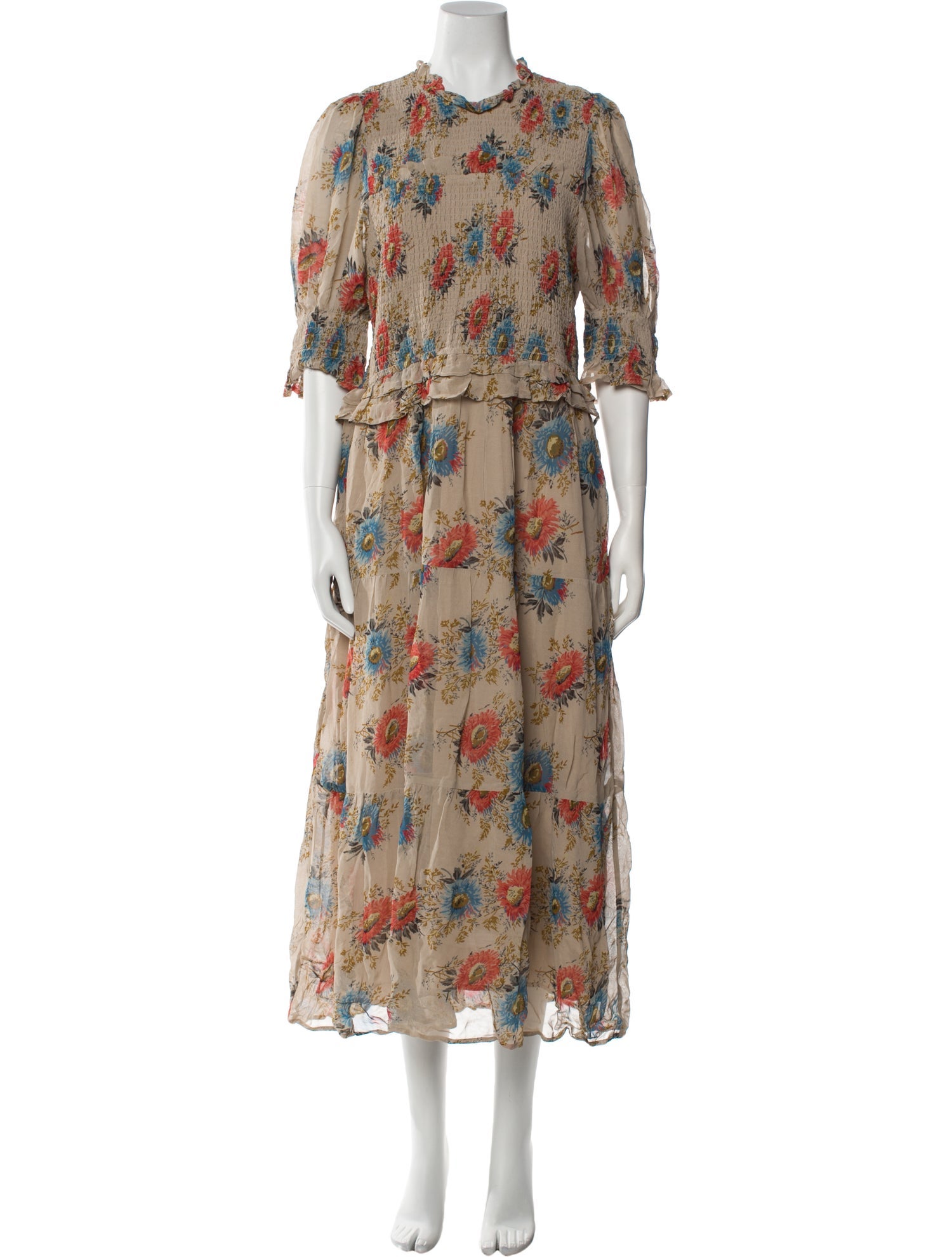 Sea New York Floral Print Long Dress w/ Tags