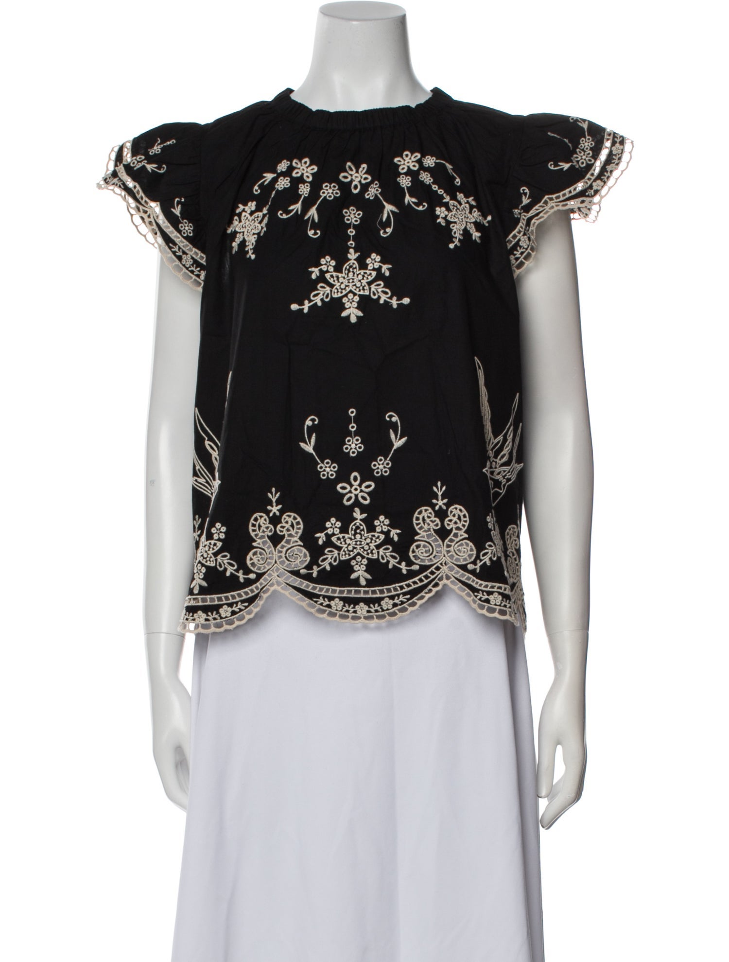 Sea New York Printed Crew Neck Blouse