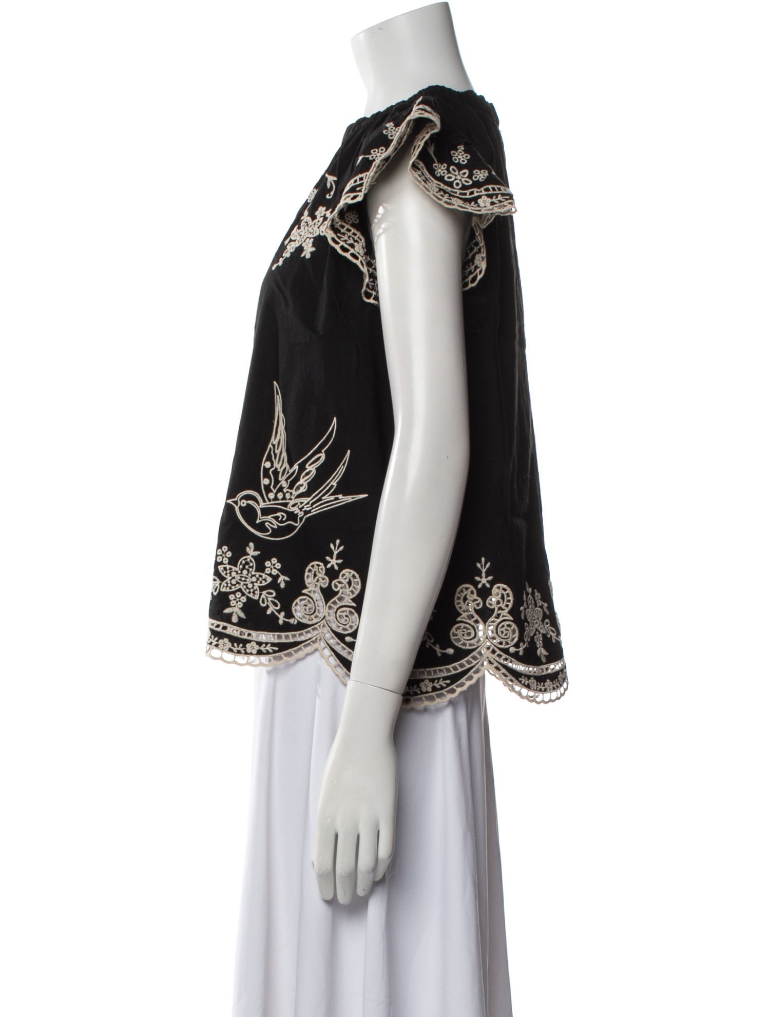 Sea New York Printed Crew Neck Blouse