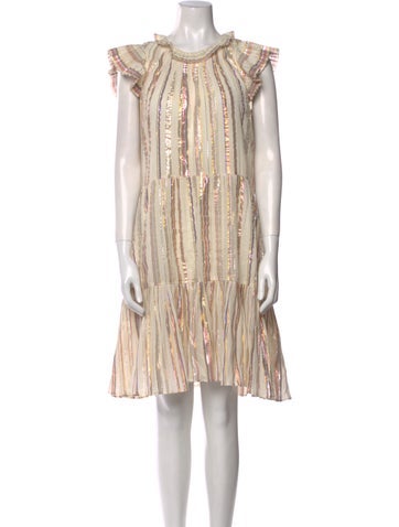 Sea New York Dresses Striped Knee-Length Dress US 10 | L