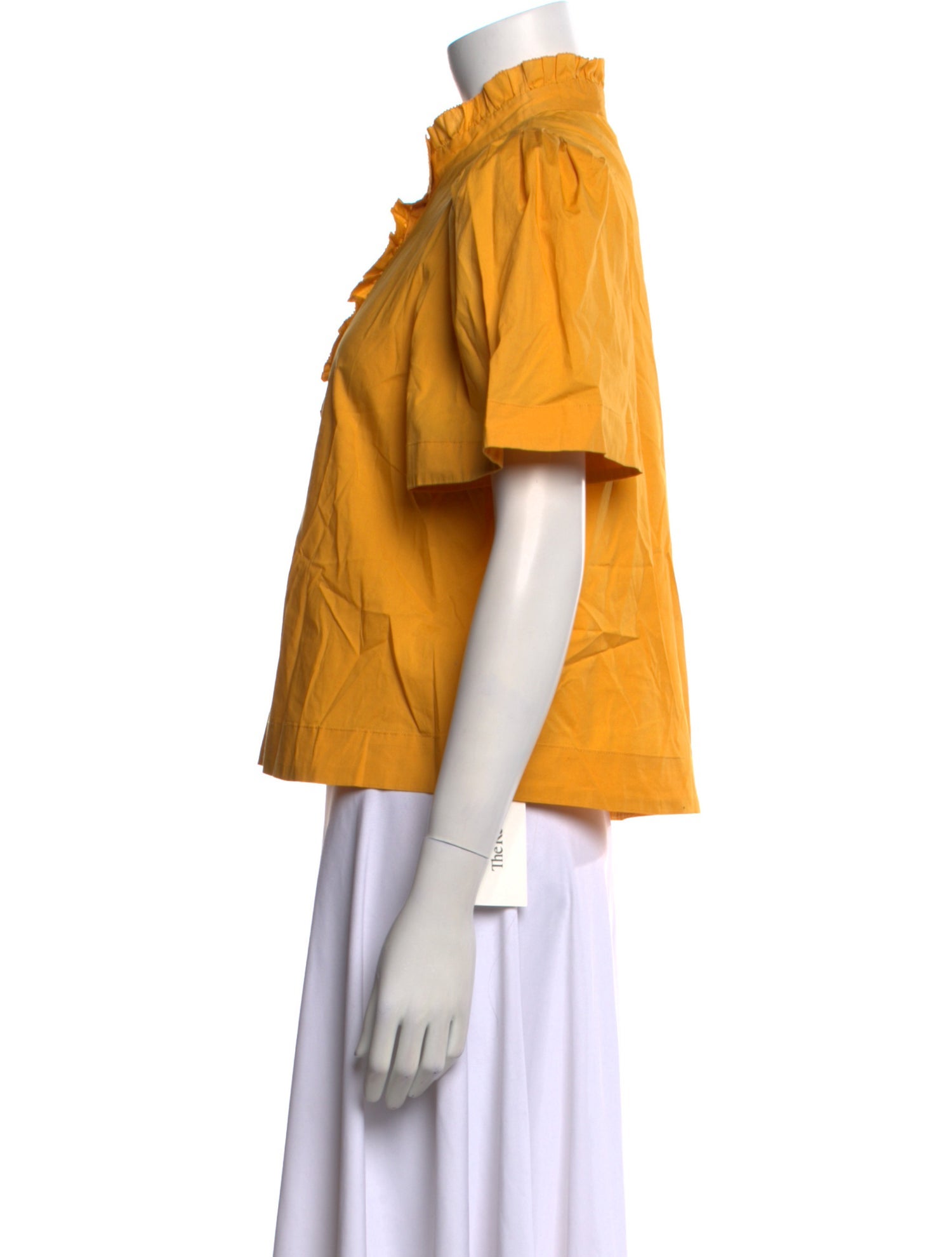 Sea New York Mock Neck Short Sleeve Blouse