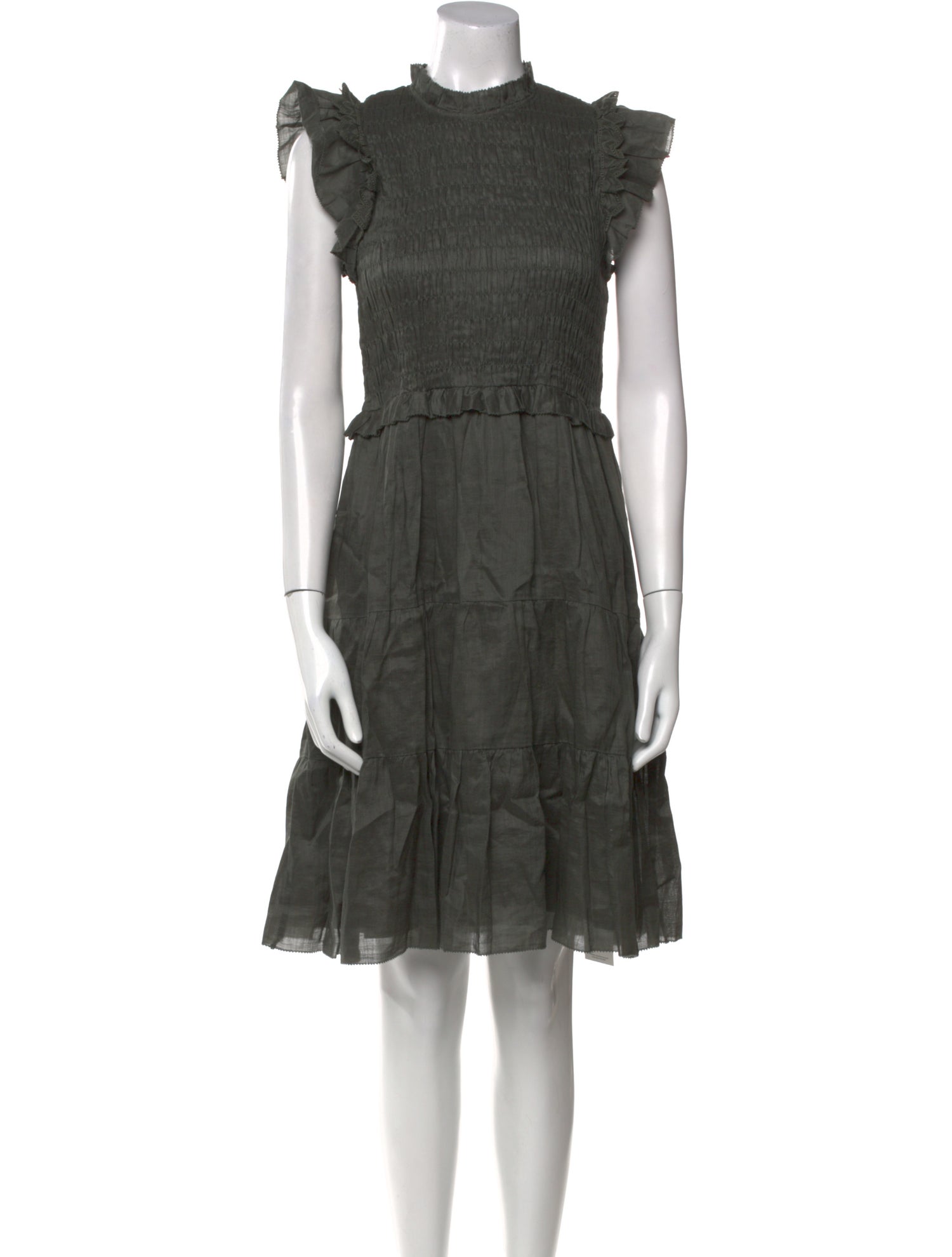 Sea New York Mock Neck Knee-Length Dress