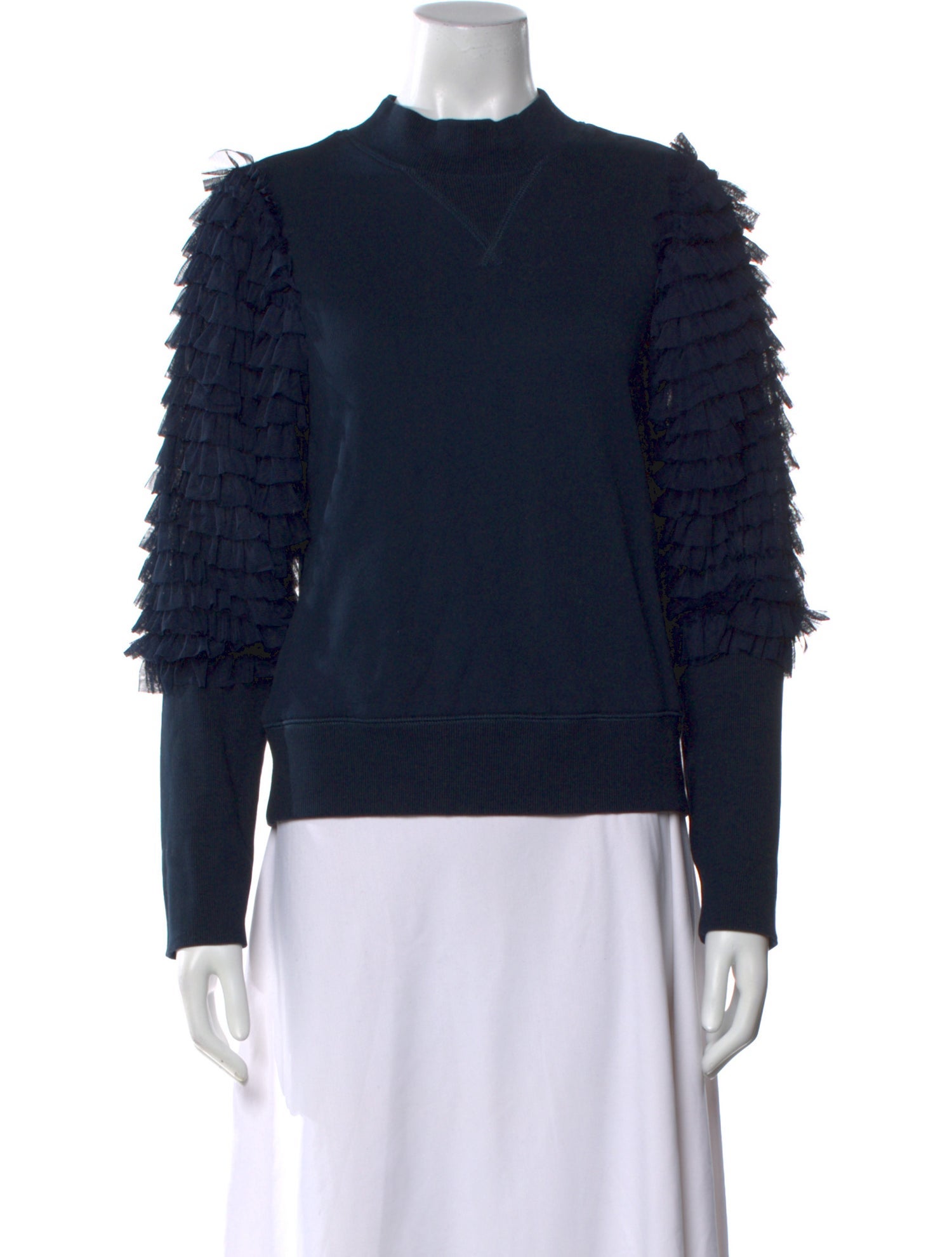 Sea New York Mock Neck Long Sleeve Sweatshirt