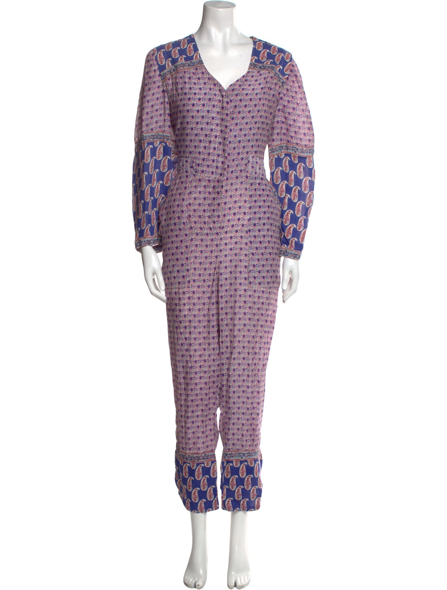 Sea New York Printed V-Neck Jumpsuit