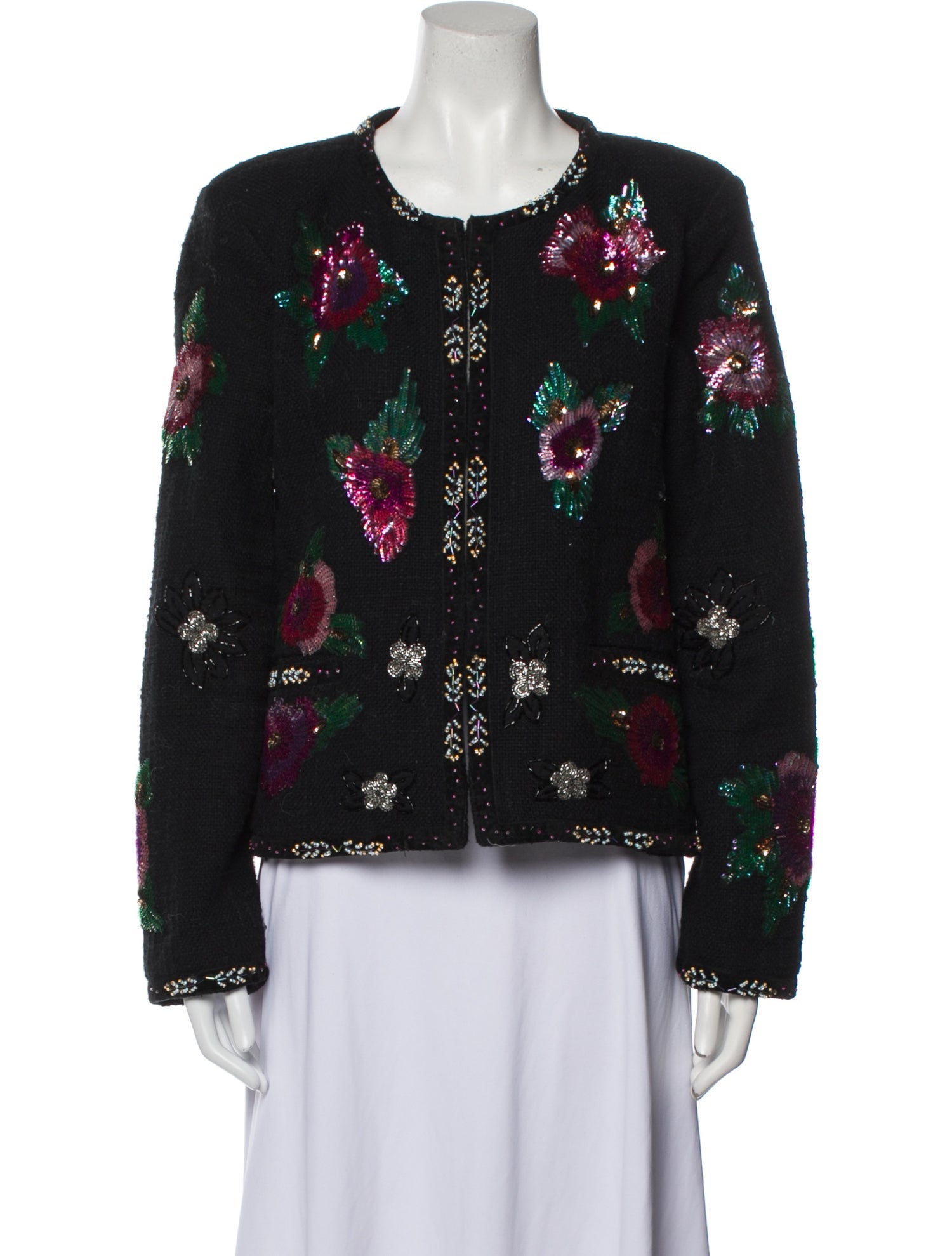 Sea New York Linen Patterned Evening Jacket