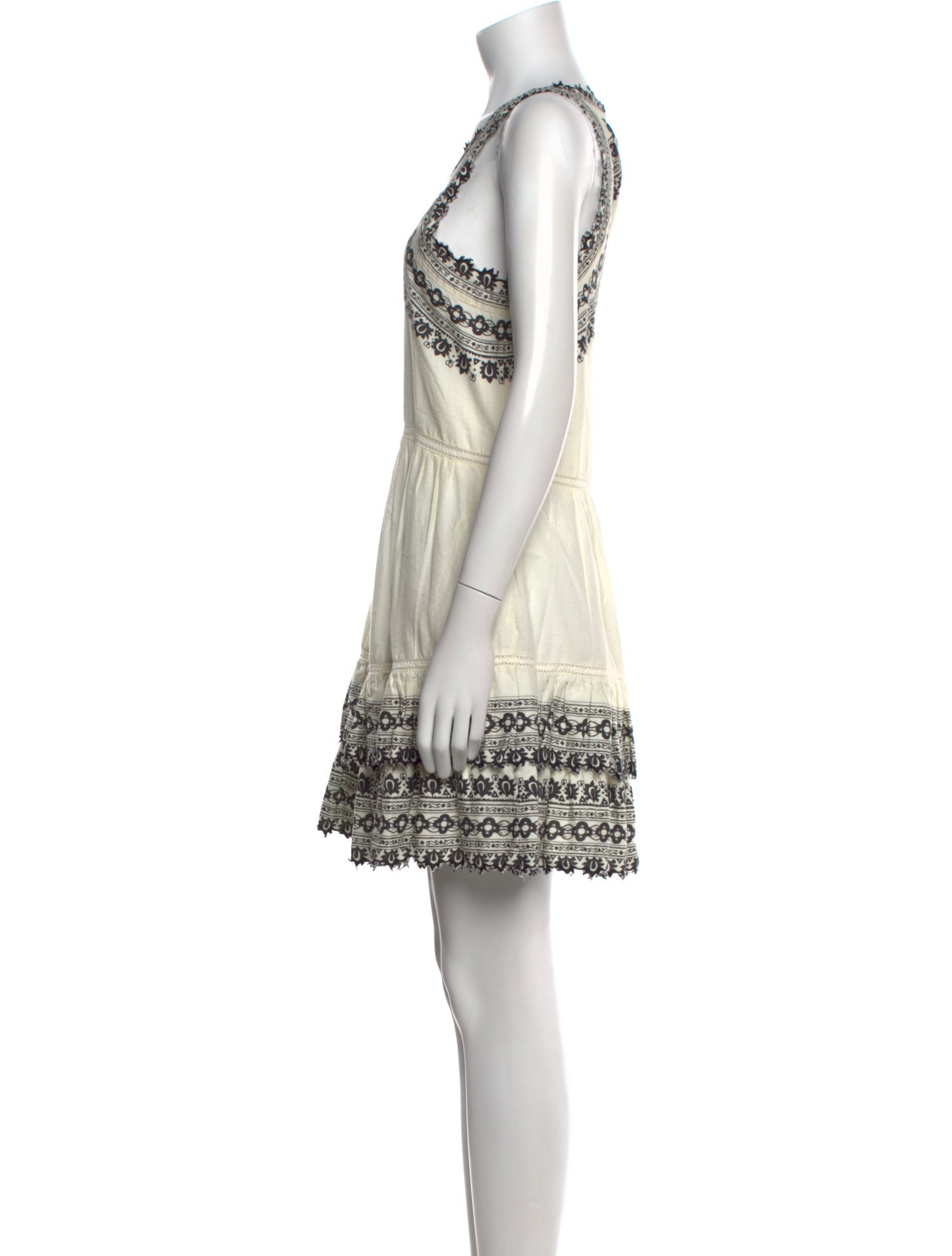 Sea New York Bateau Neckline Mini Dress