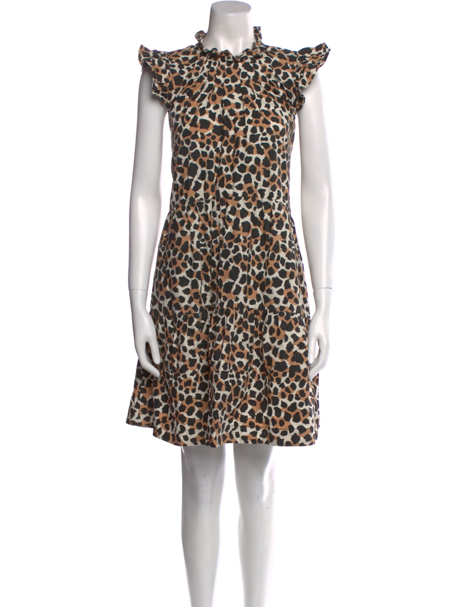 Sea New York Animal Print Knee-Length Dress