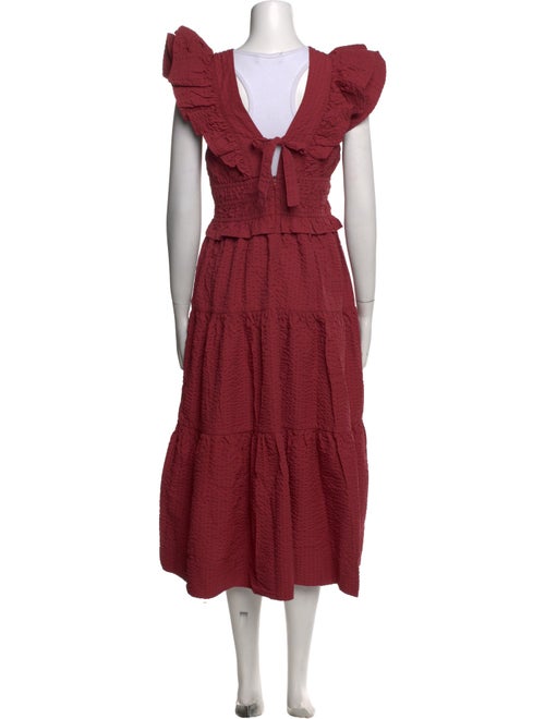 Sea New York V-Neck Midi Length Dress