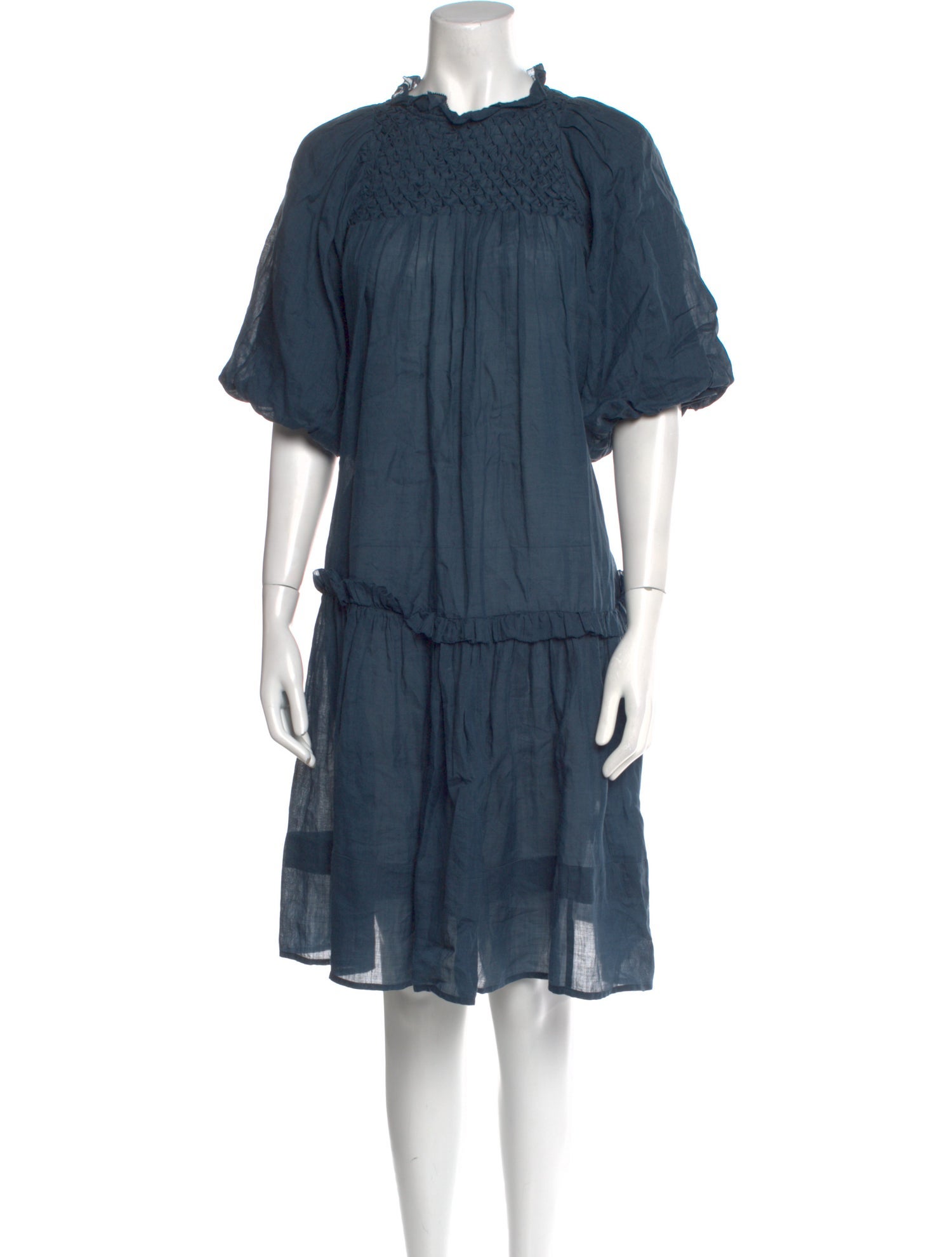 Sea New York Mock Neck Knee-Length Dress