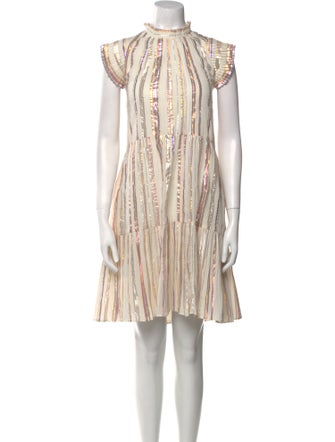 Sea New York Striped Knee-Length Dress