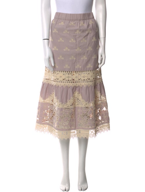 Sea New York Floral Print Midi Length Skirt