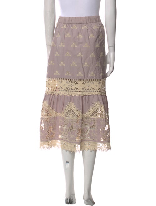 Sea New York Floral Print Midi Length Skirt