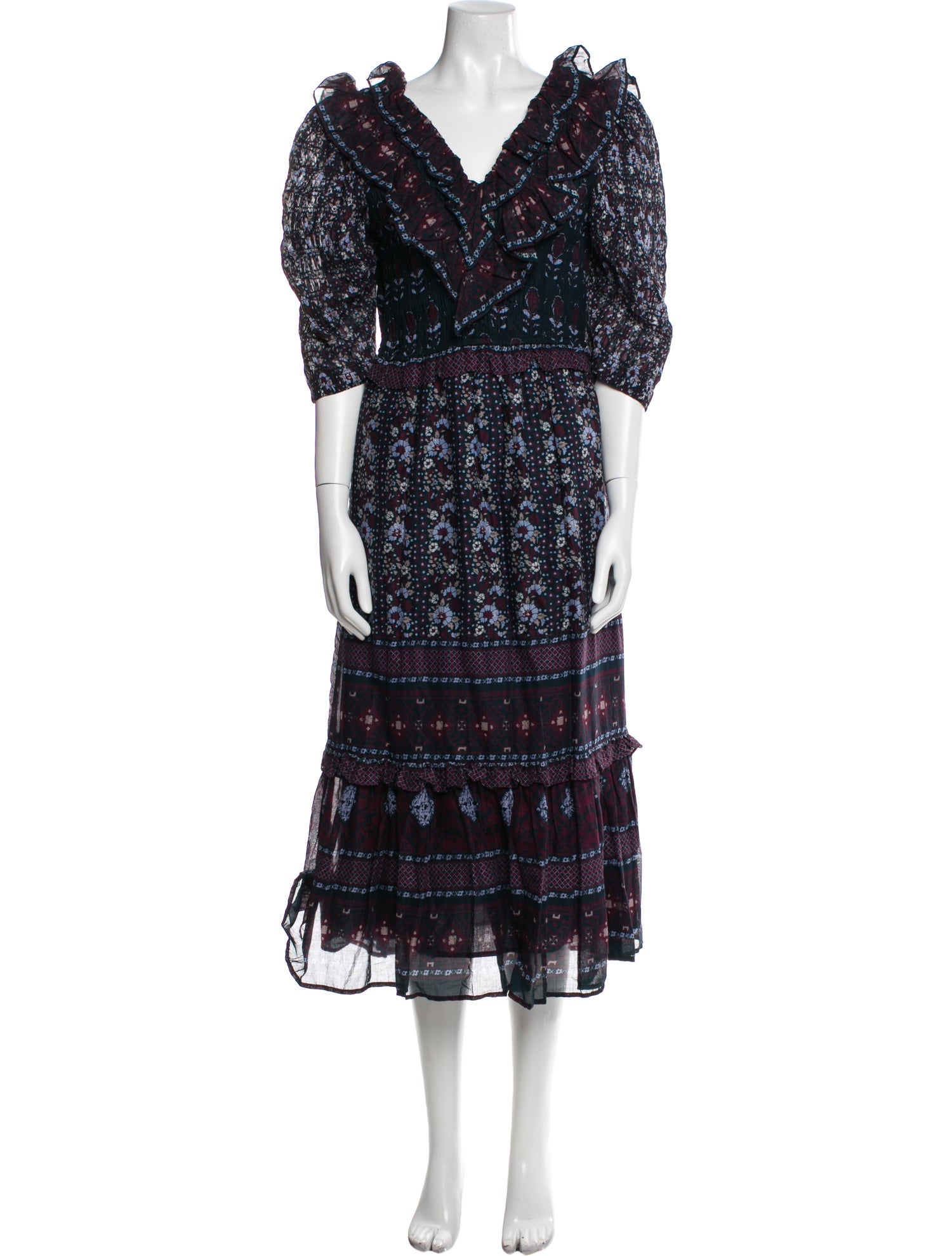 Sea New York Floral Print Long Dress