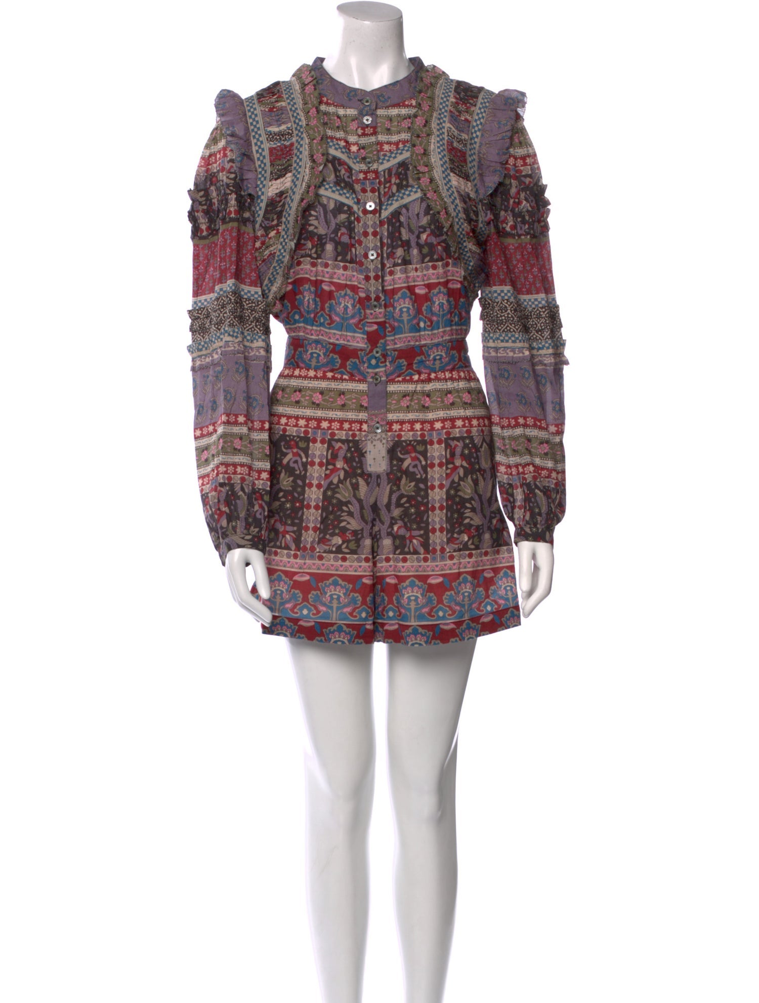 Sea New York Printed Crew Neck Romper