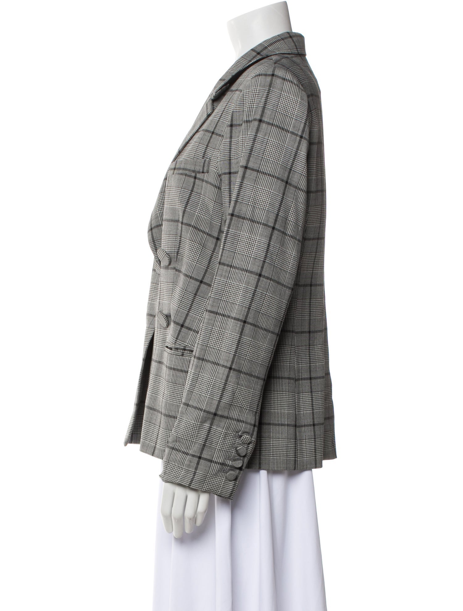 Sea New York Plaid Print Blazer