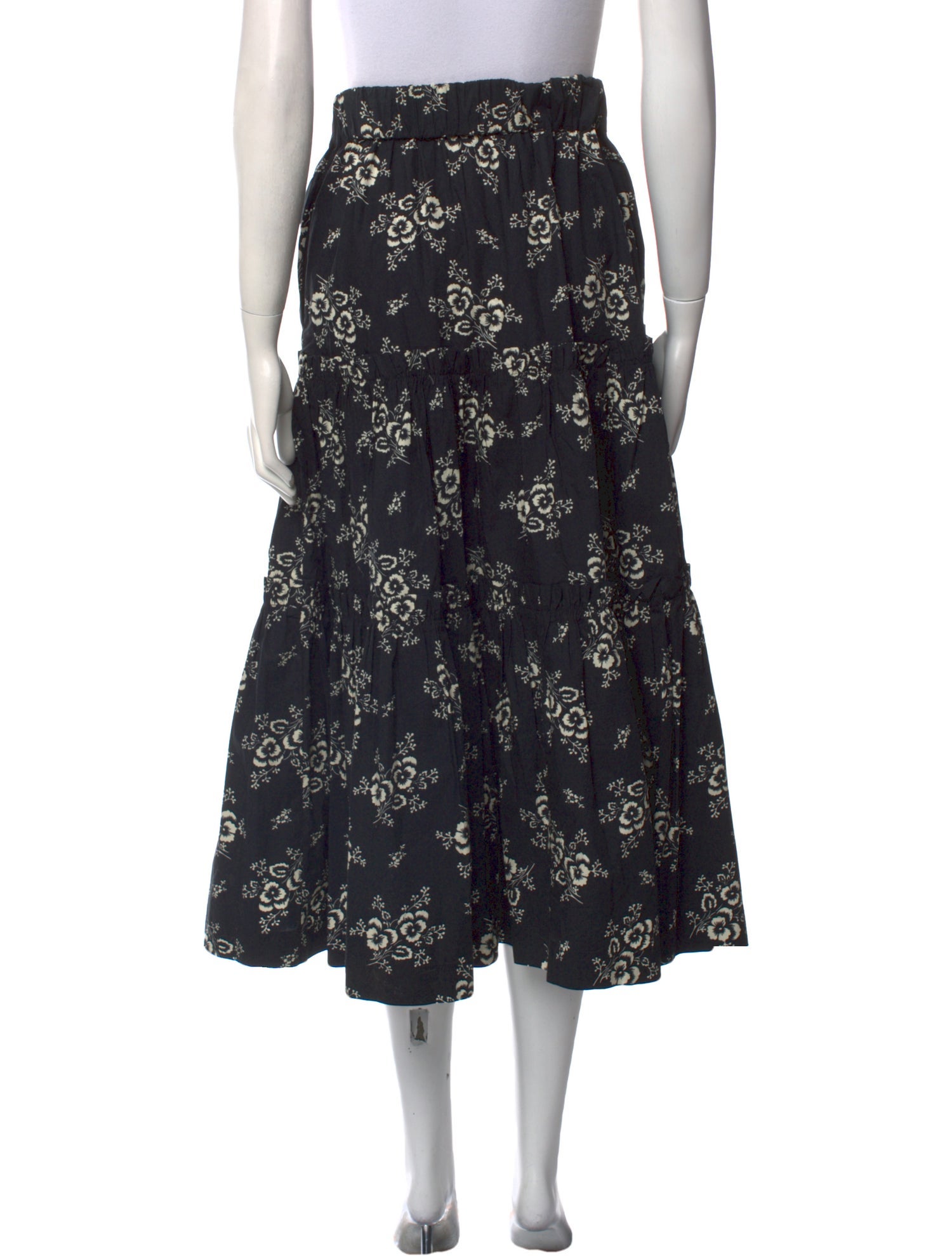 Sea New York Floral Print Midi Length Skirt