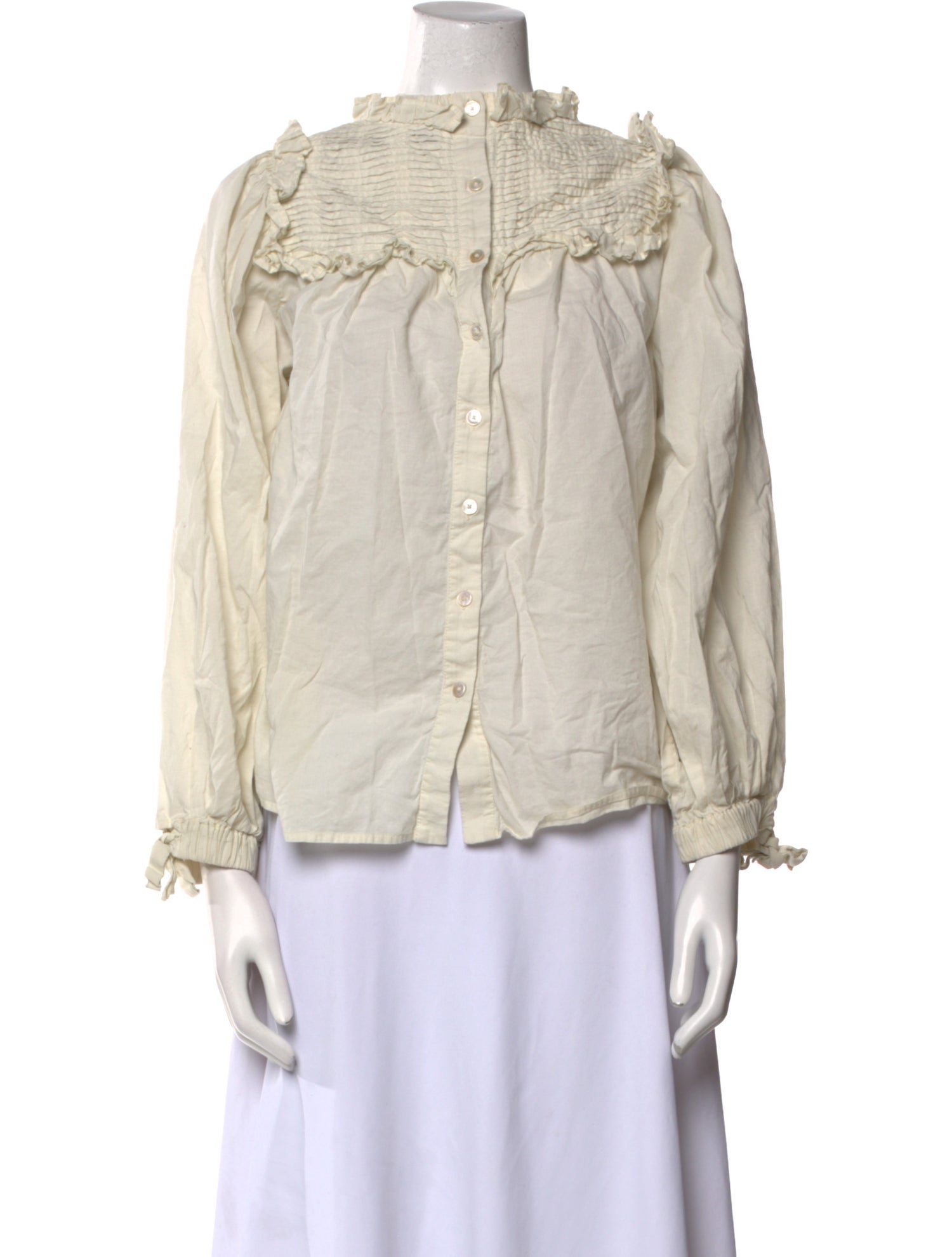 Sea New York Mock Neck Long Sleeve Blouse