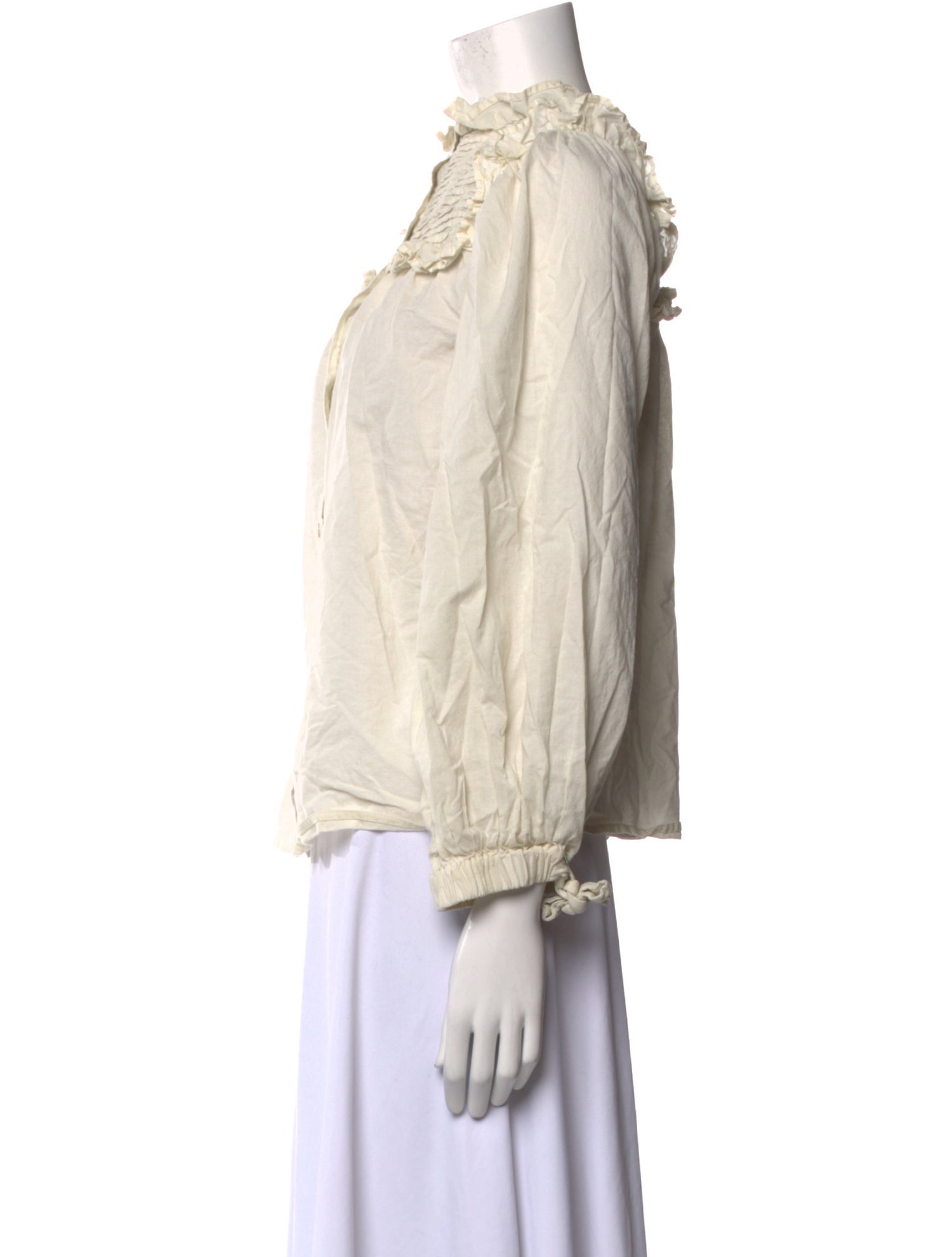 Sea New York Mock Neck Long Sleeve Blouse