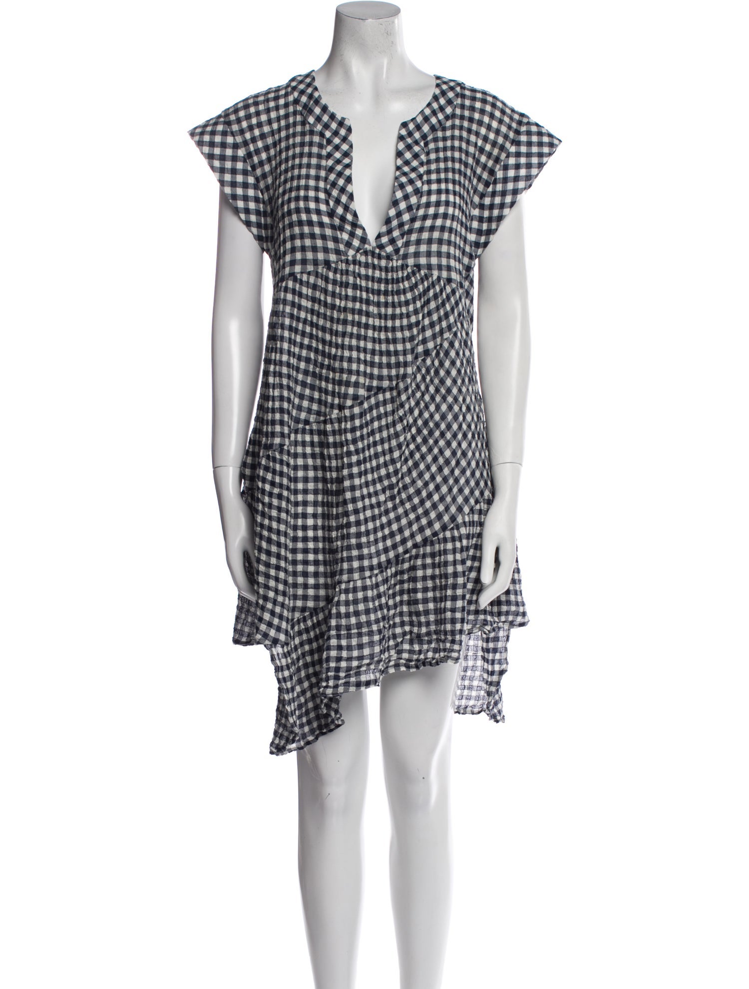 Sea New York Plaid Print Mini Dress