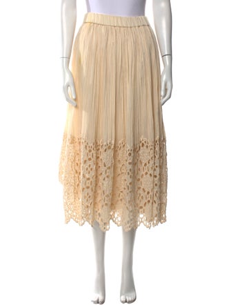 Sea New York Lace Pattern Midi Length Skirt