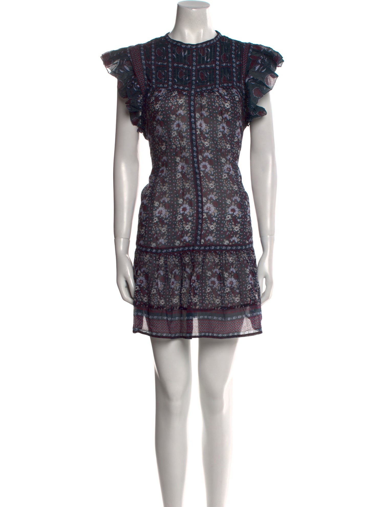 Sea New York Floral Print Mini Dress