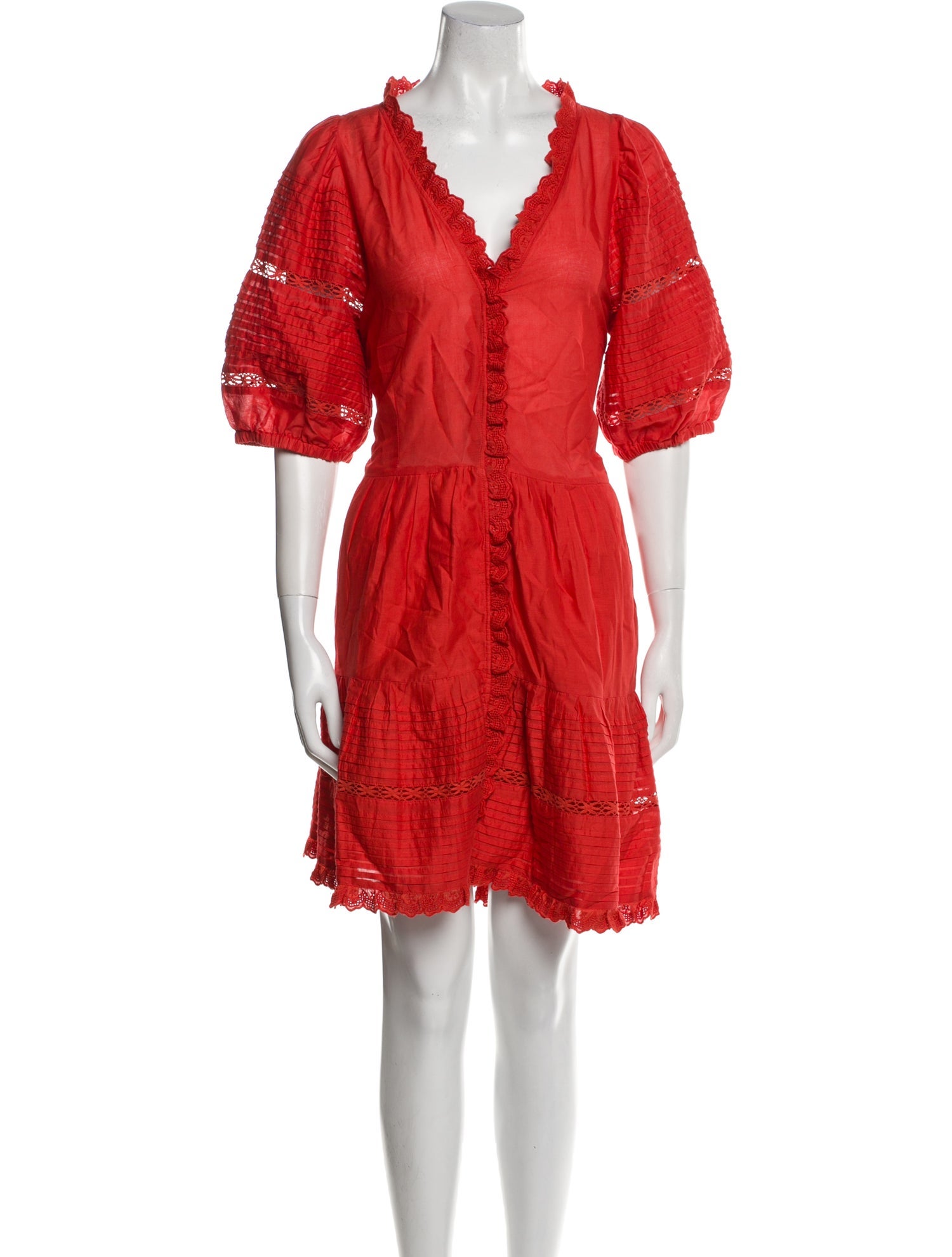 Sea New York V-Neck Knee-Length Dress