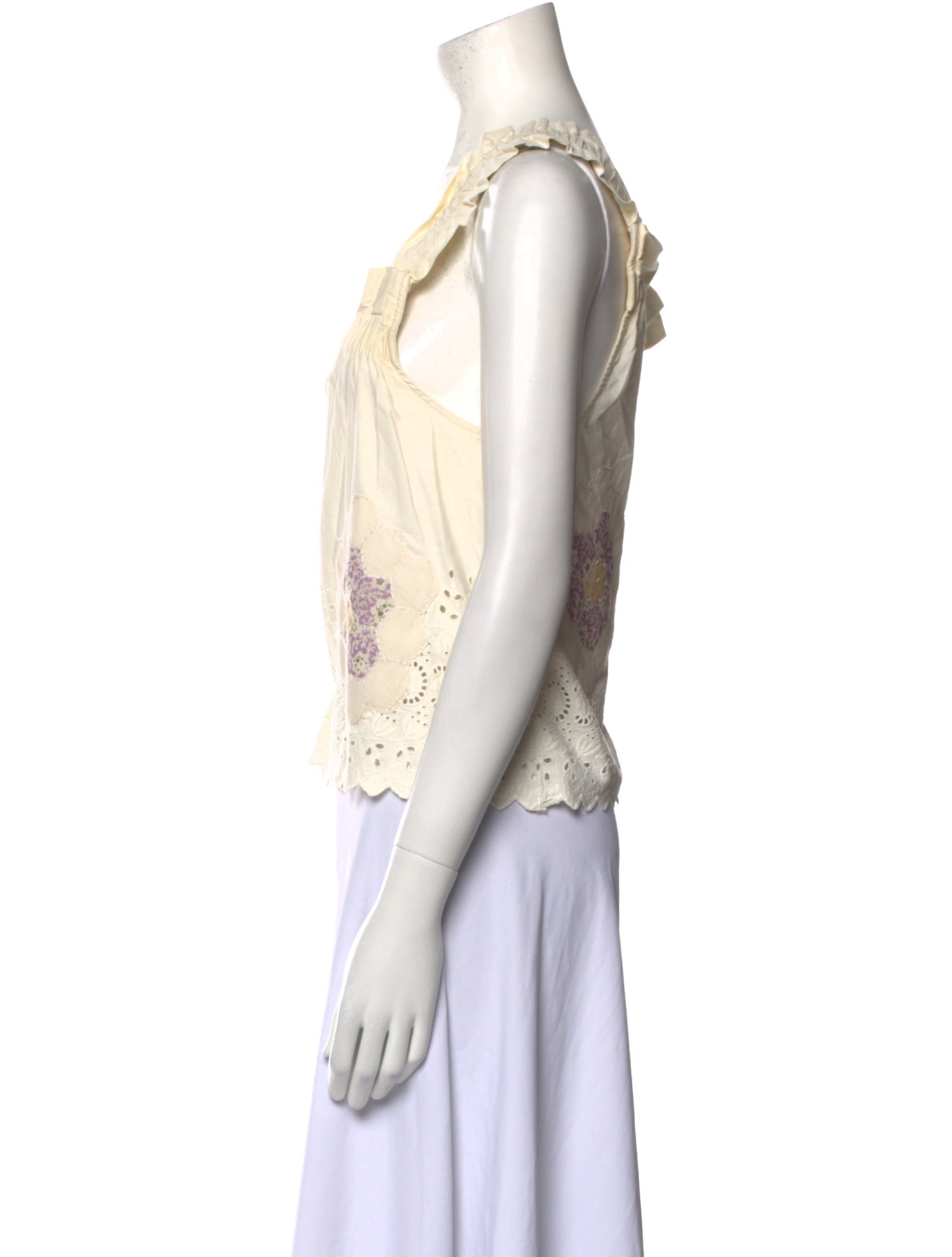 Sea New York Square Neckline Sleeveless Crop Top