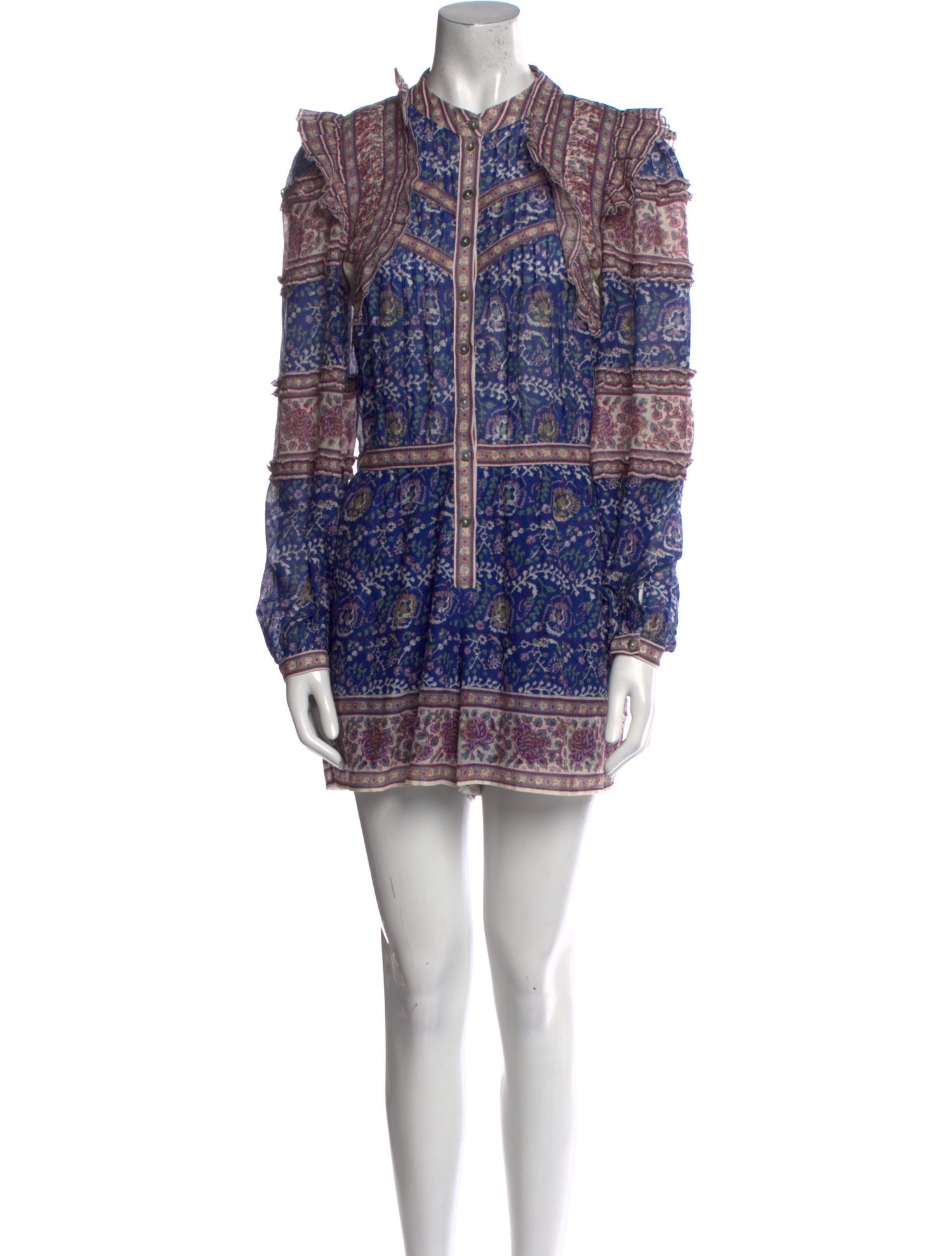 Sea New York Floral Print Crew Neck Romper