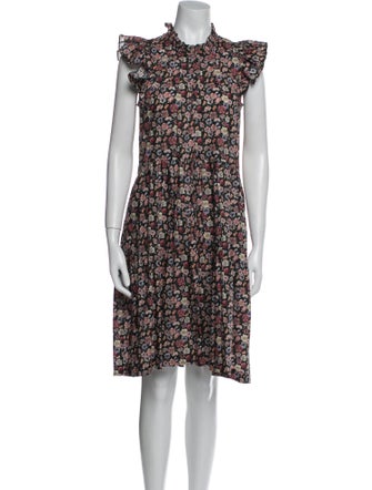 Sea New York Floral Print Knee-Length Dress
