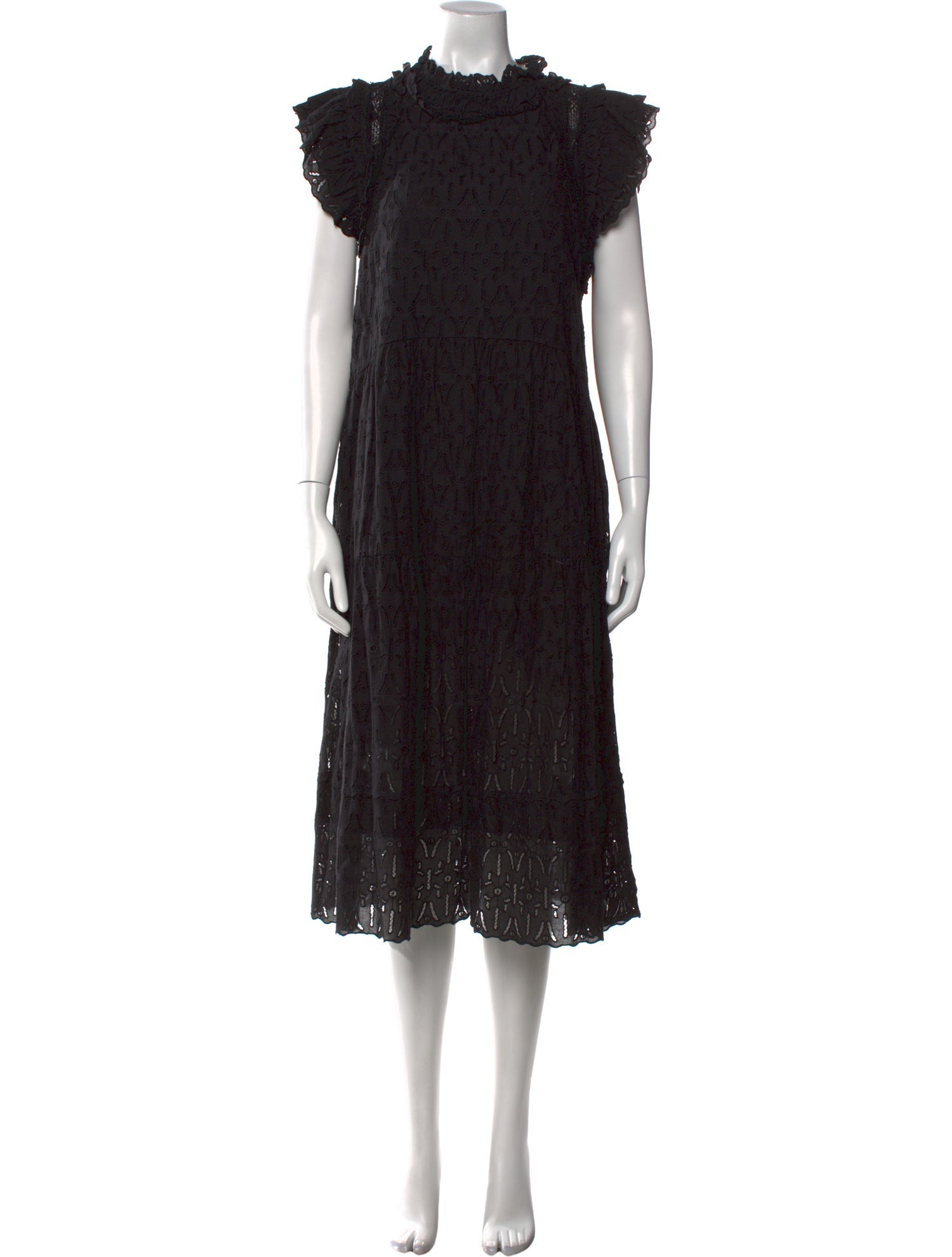 Sea New York Mock Neck Midi Length Dress