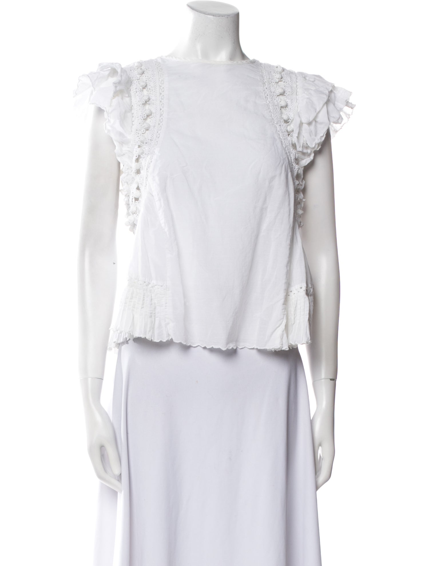 Sea New York Bateau Neckline Short Sleeve Crop Top