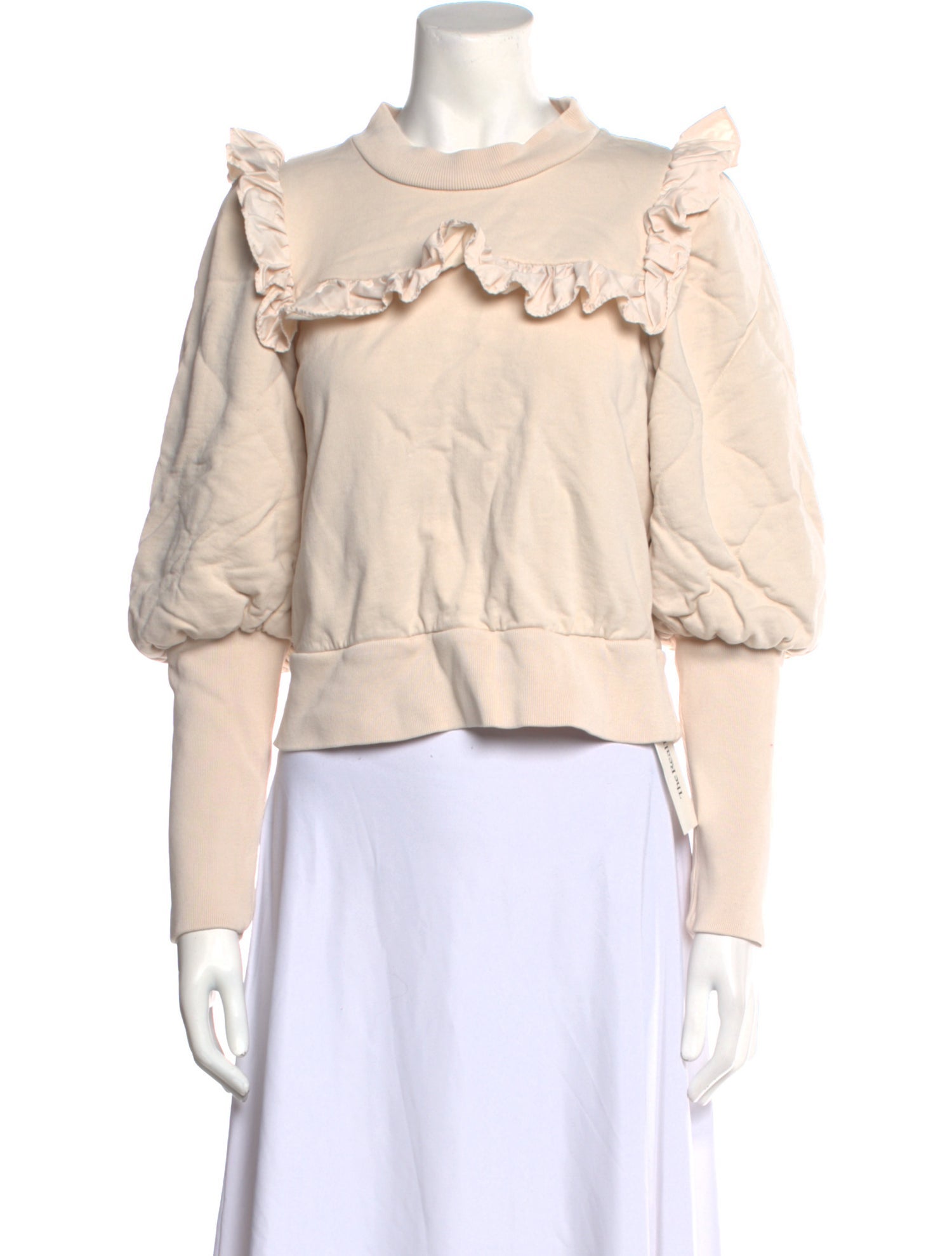 Sea New York Mock Neck Long Sleeve Crop Top