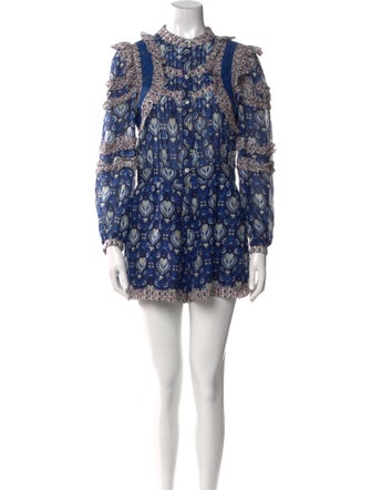 Sea New York Printed Mock Neck Romper