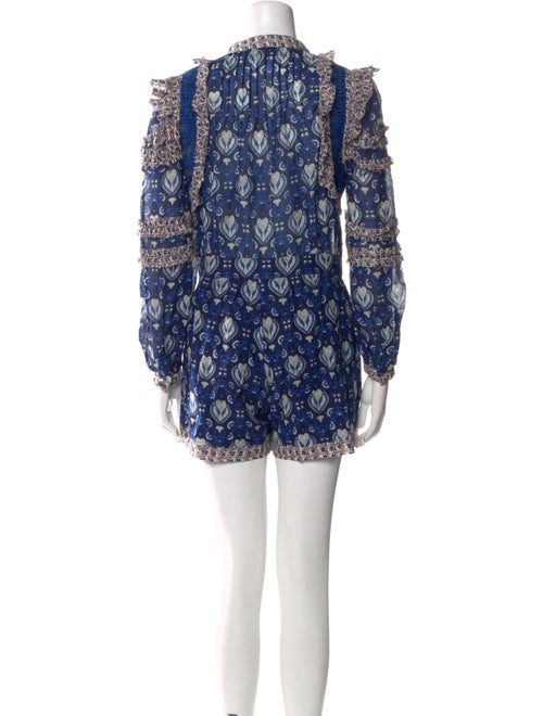 Sea New York Printed Mock Neck Romper