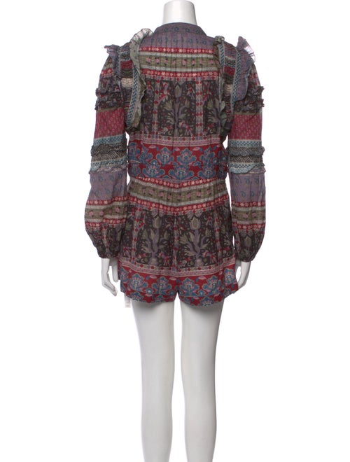 Sea New York Printed Mock Neck Romper