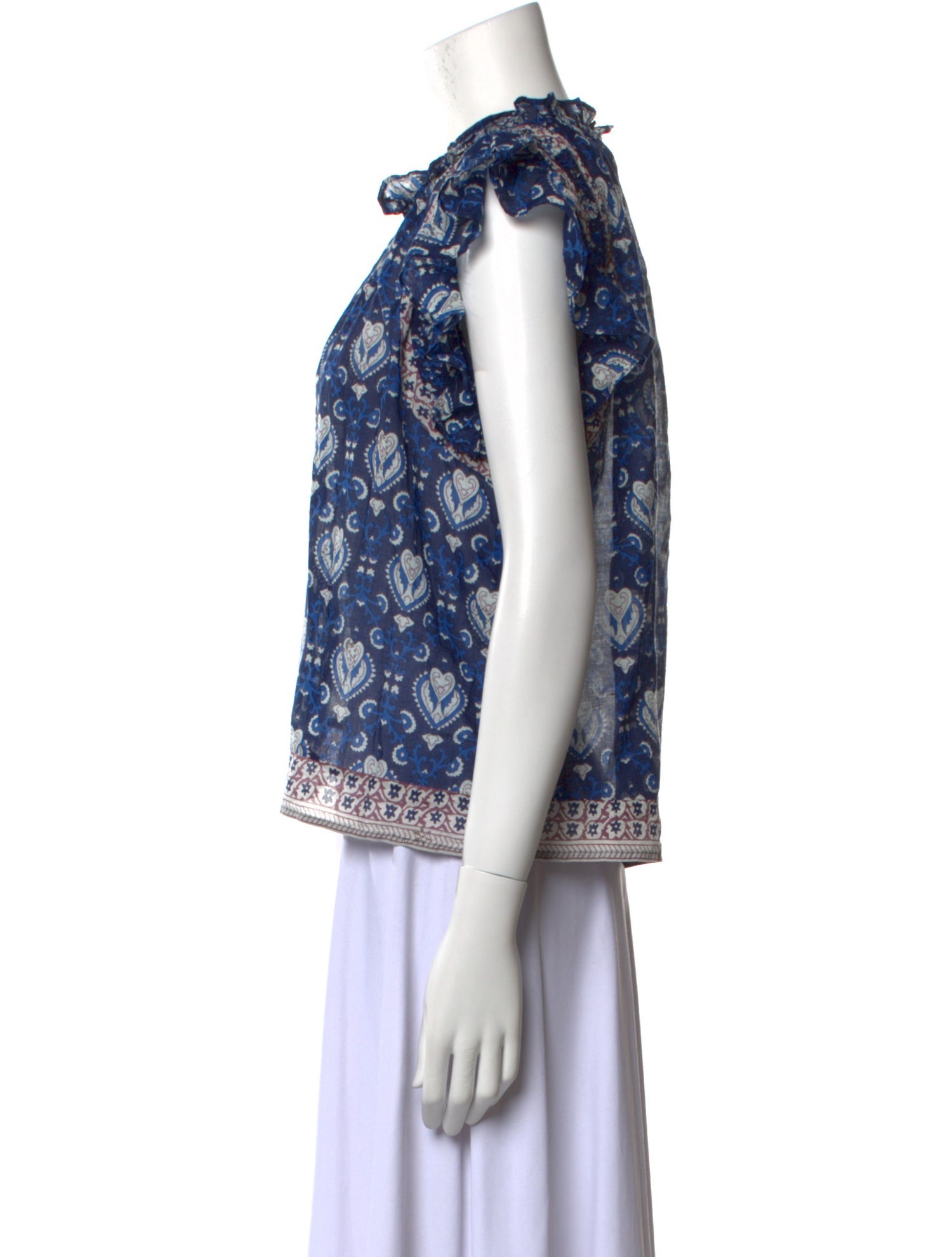 Sea New York Printed Crew Neck Blouse