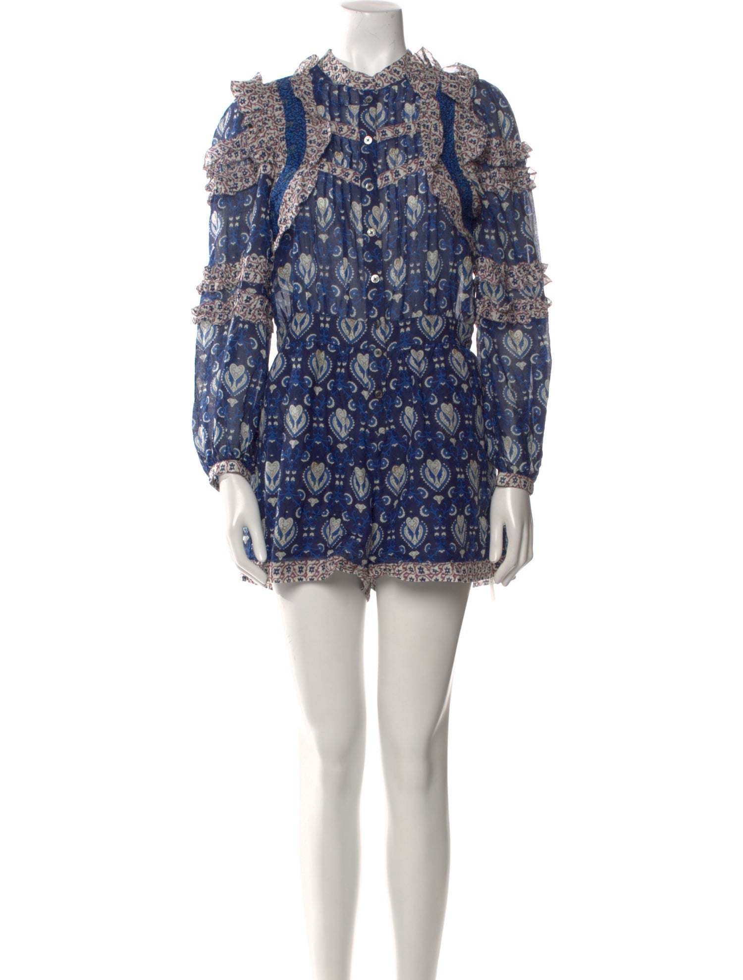 Sea New York Printed Crew Neck Romper