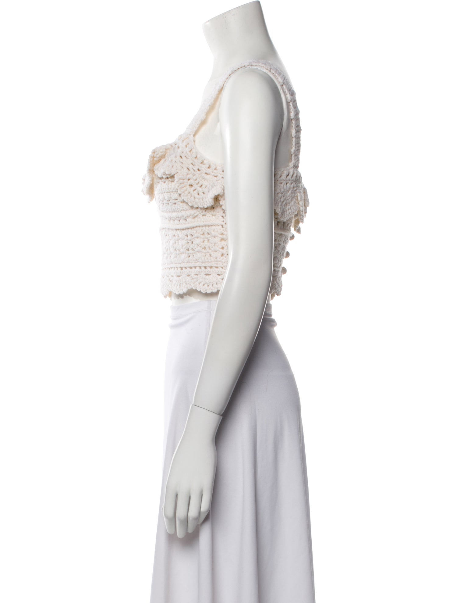 Sea New York Wool Square Neckline Crop Top