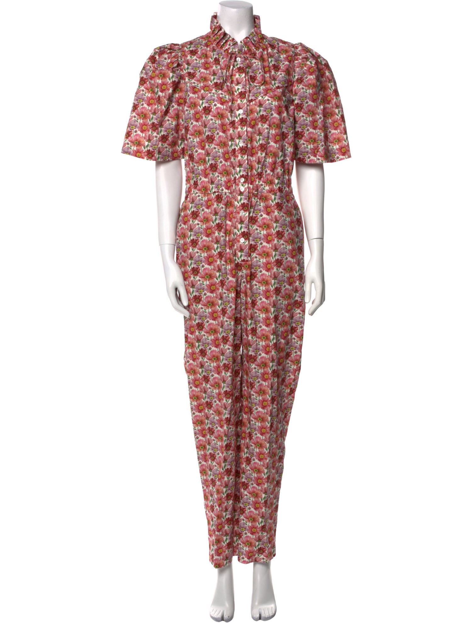 Sea New York Floral Print Mock Neck Jumpsuit