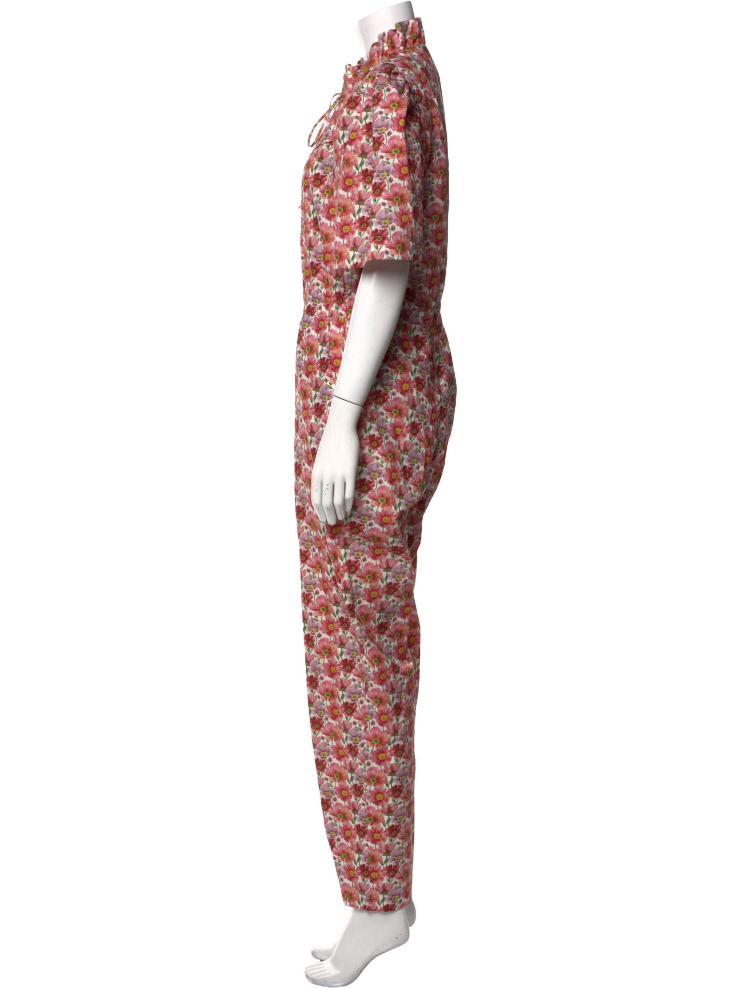 Sea New York Floral Print Mock Neck Jumpsuit