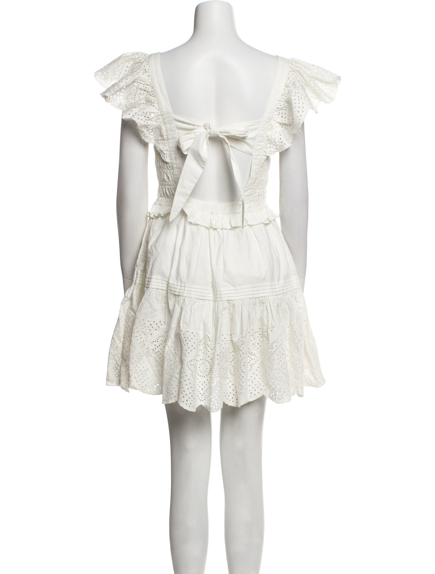 Sea New York Lace Pattern Mini Dress